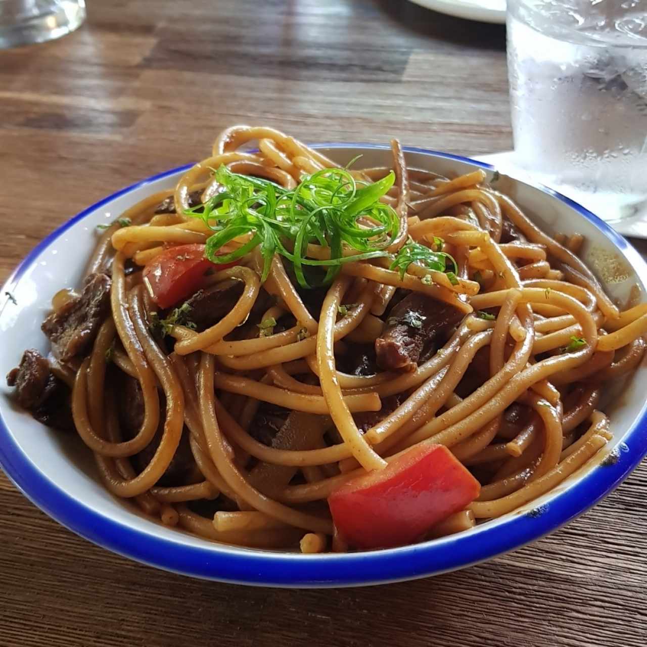 Pasta con entraña 