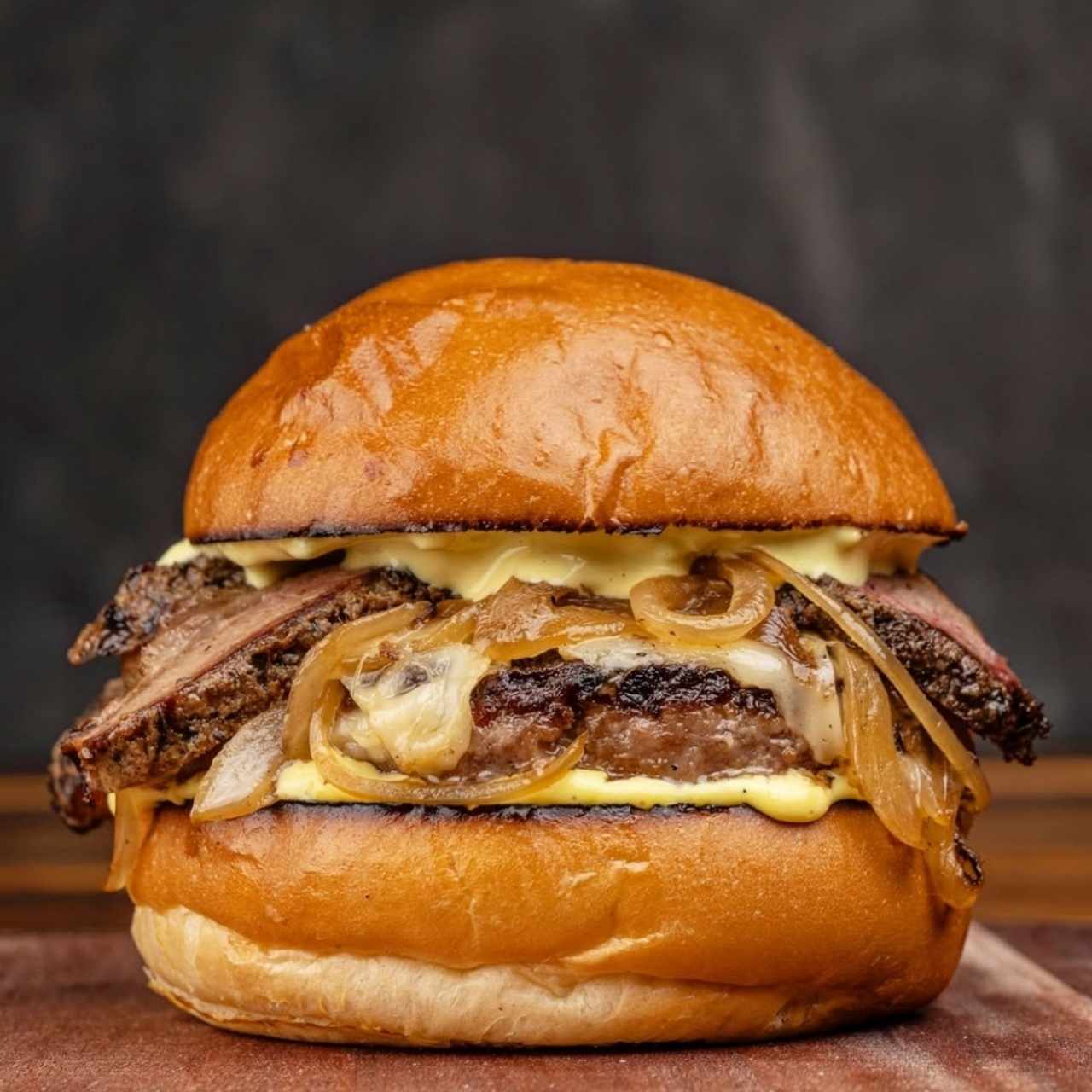 CHEESE STEAK BURGER