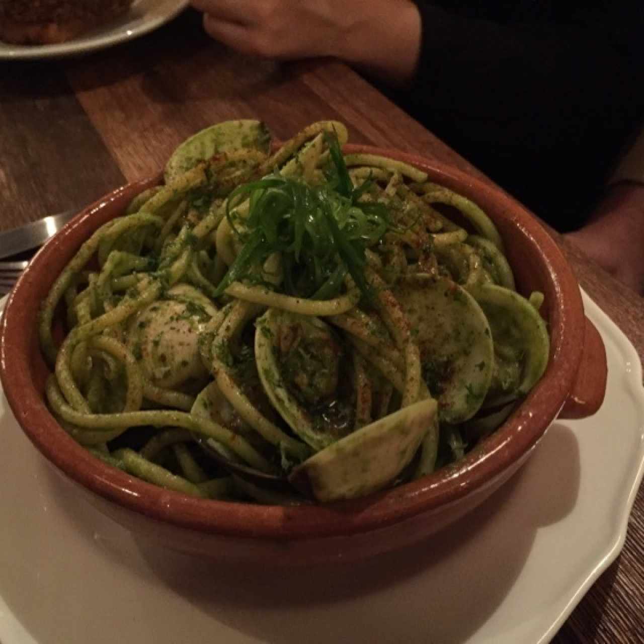 spaghetti con almejas