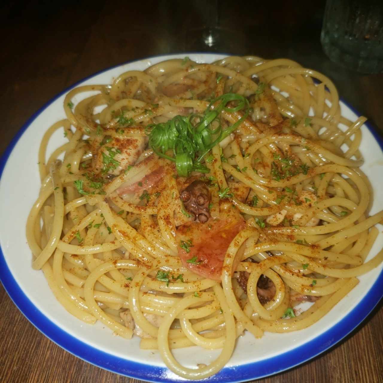 pasta con pulpo