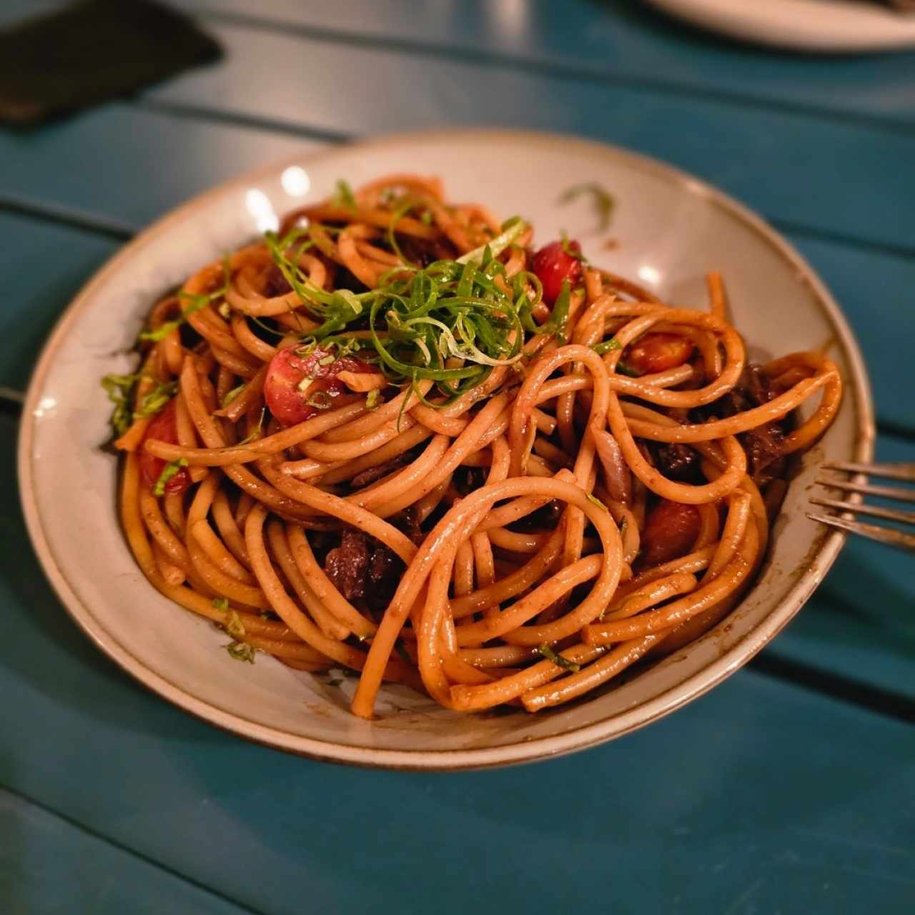 Pasta con Entraña 