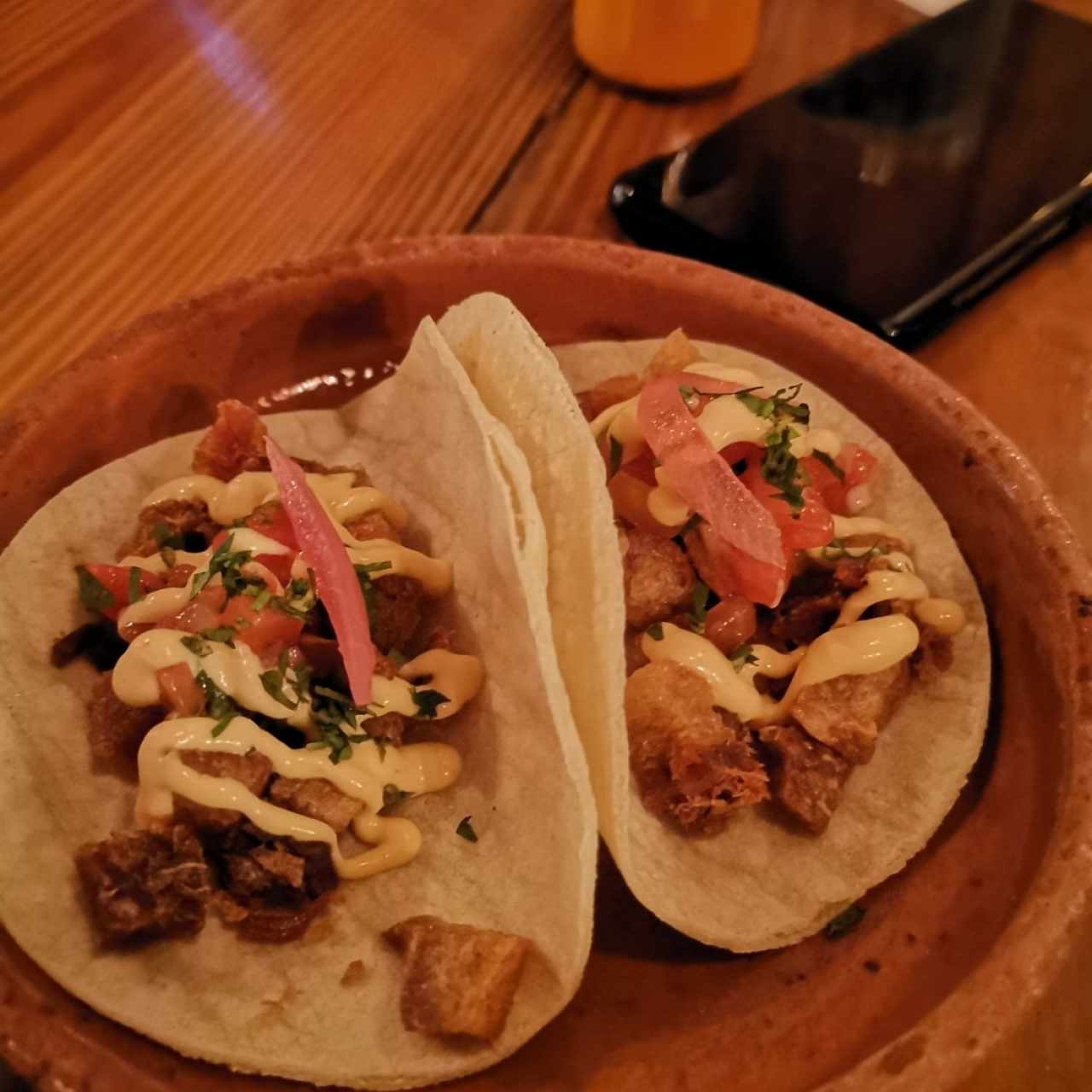 tacos de chicharron