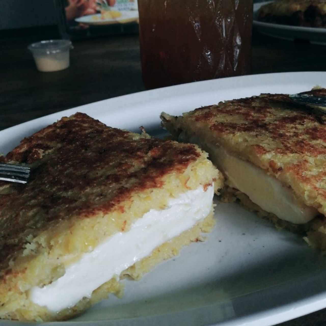 Cachapas con queso