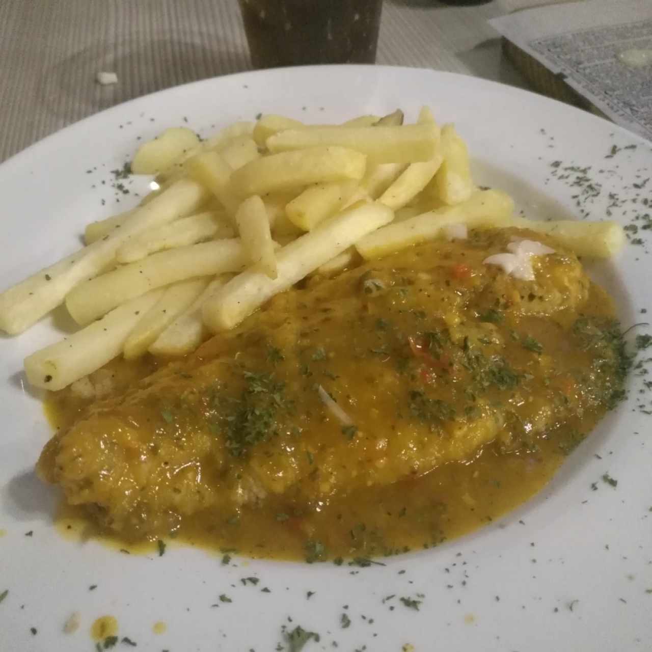 Pescado al ajillo