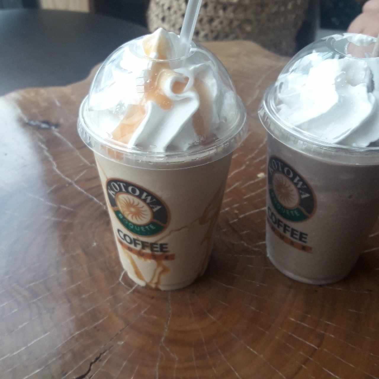 frappe de caramelo y de cookies and cream