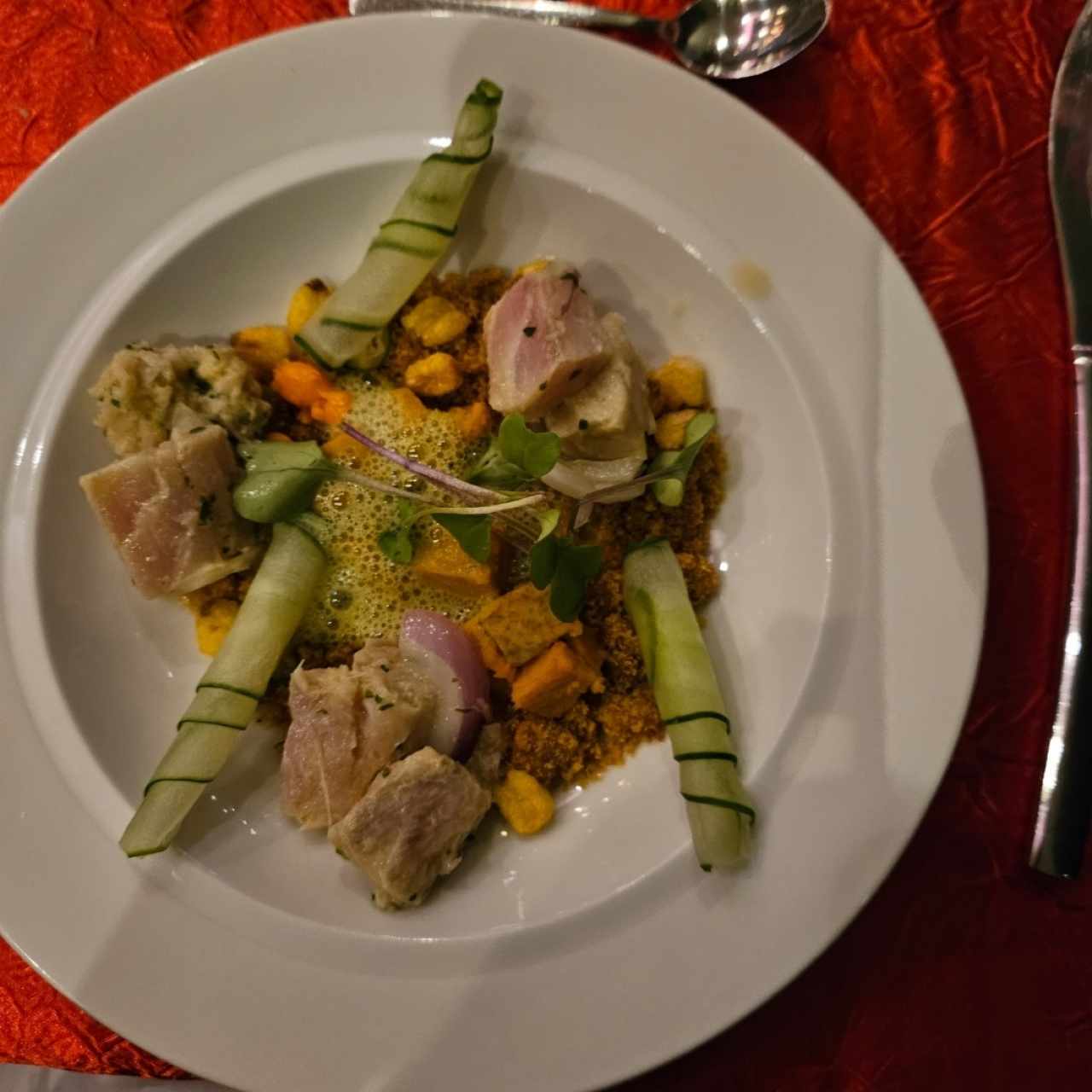 corvina ceviche ensalada