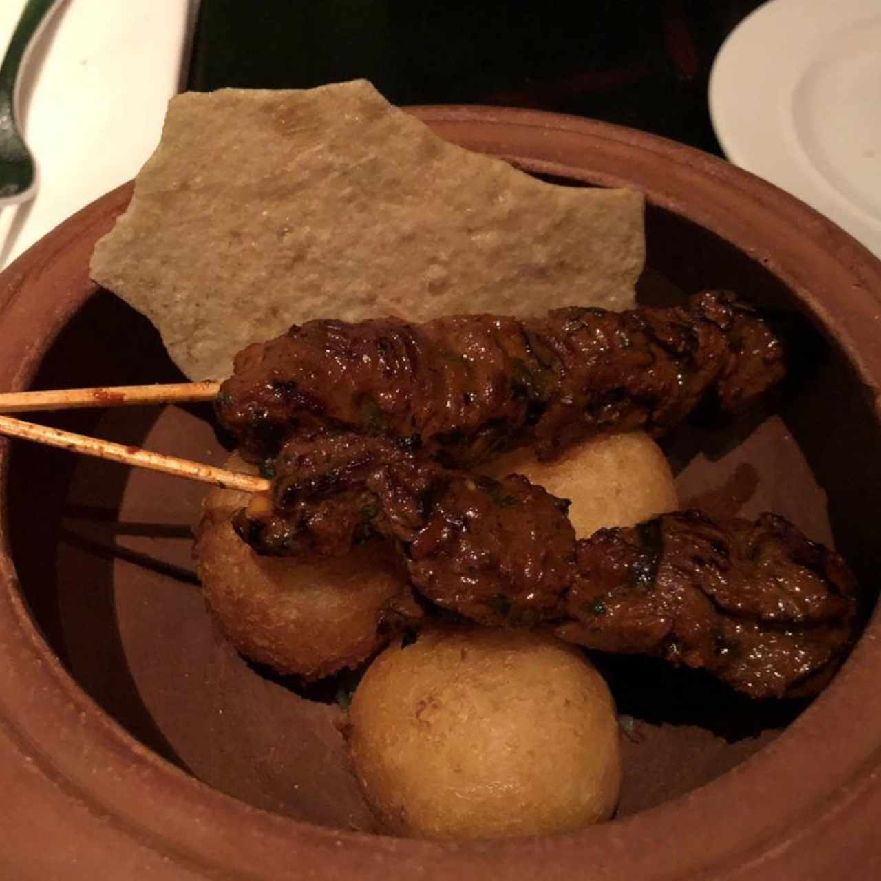 brochetas de carne