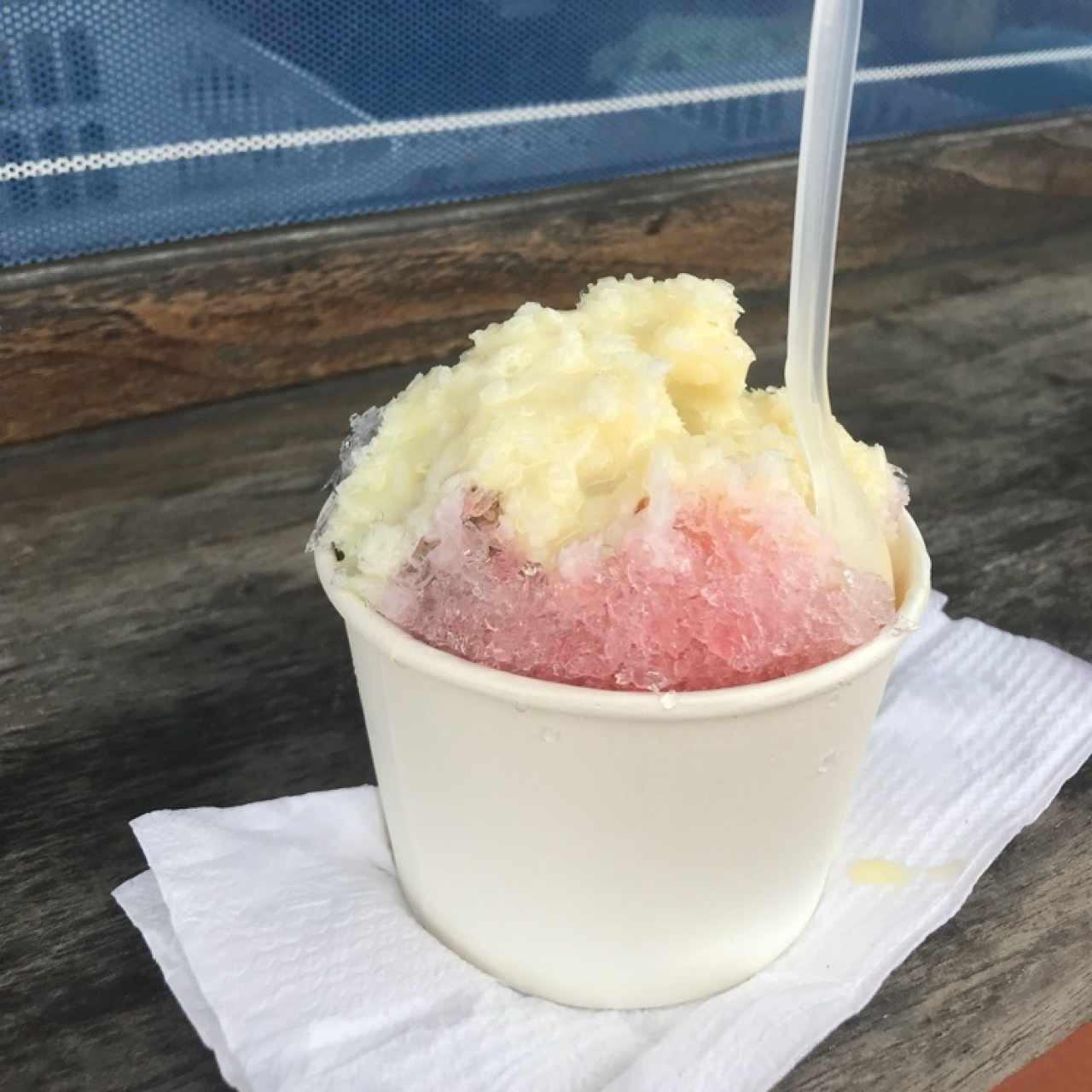 Raspado de fresa y limon 