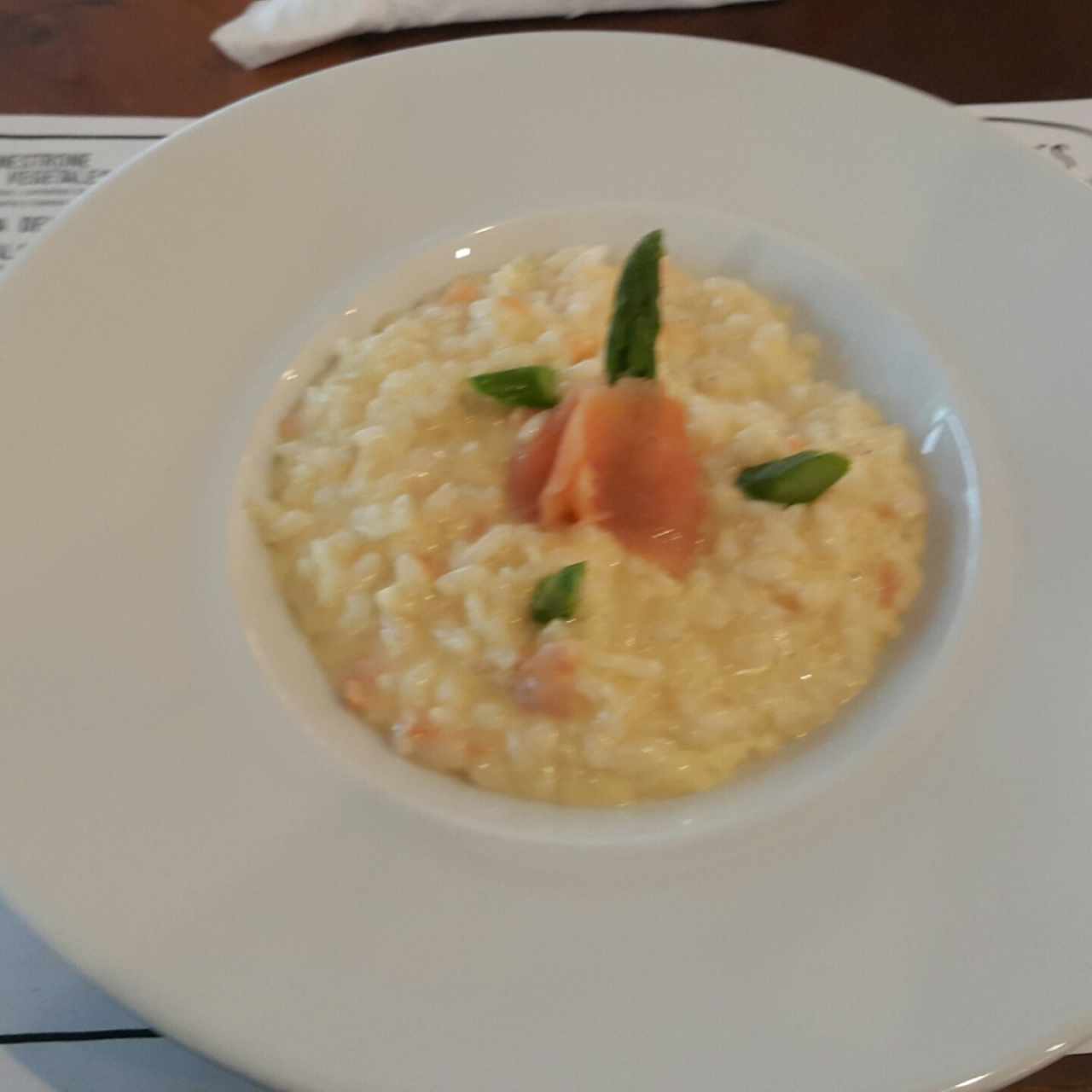 risotto de salmón