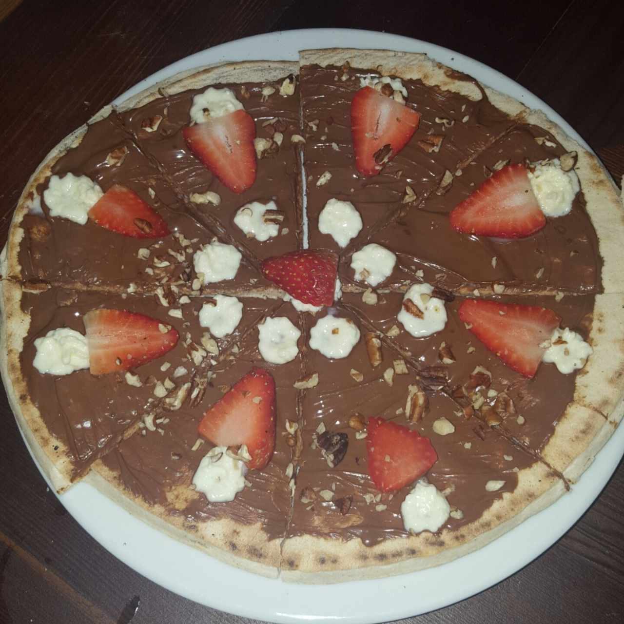 Pizza dulce - Pizza de Nutella