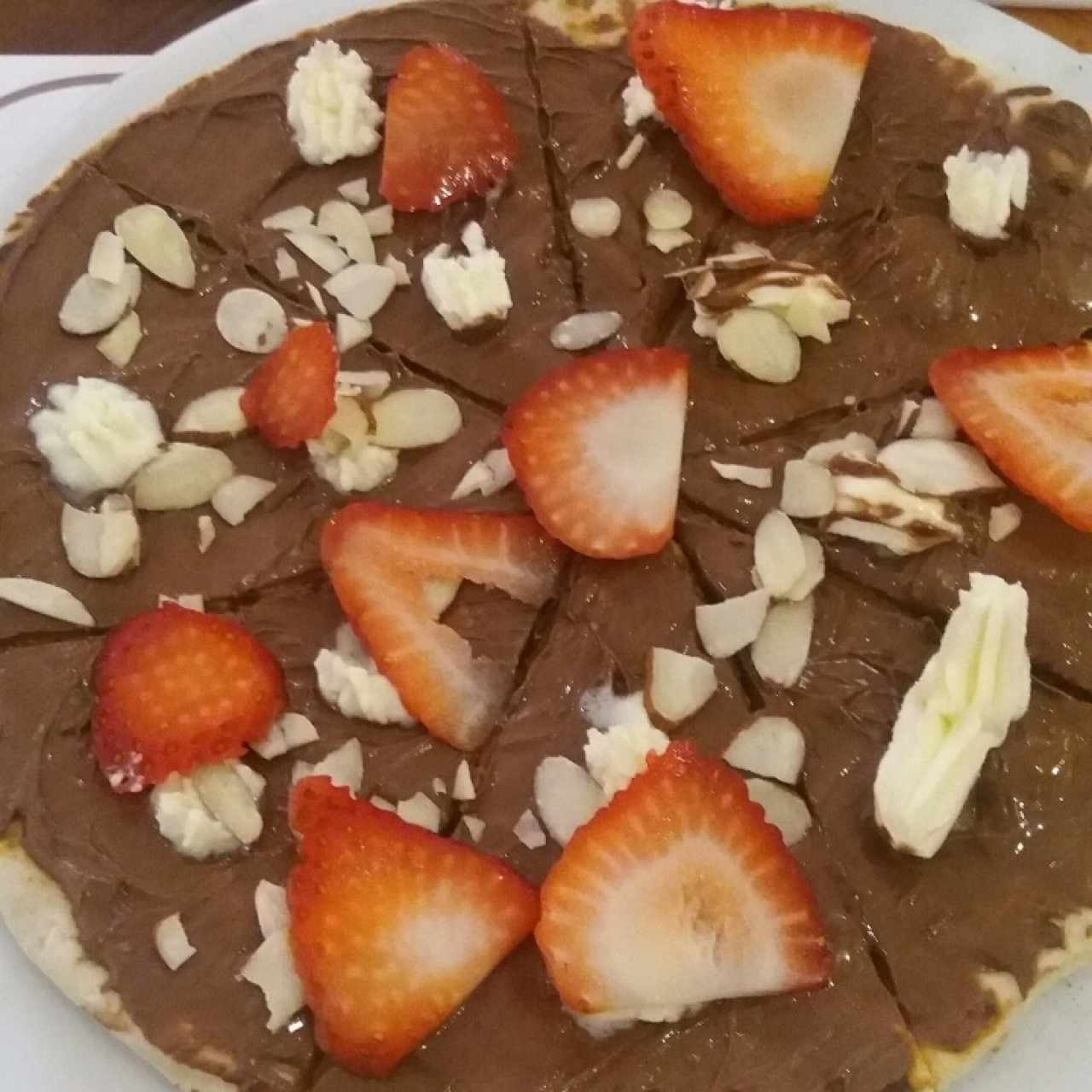 Mini pizza de Nutella