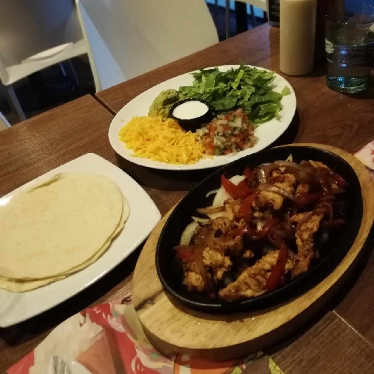 fajitas de pollo