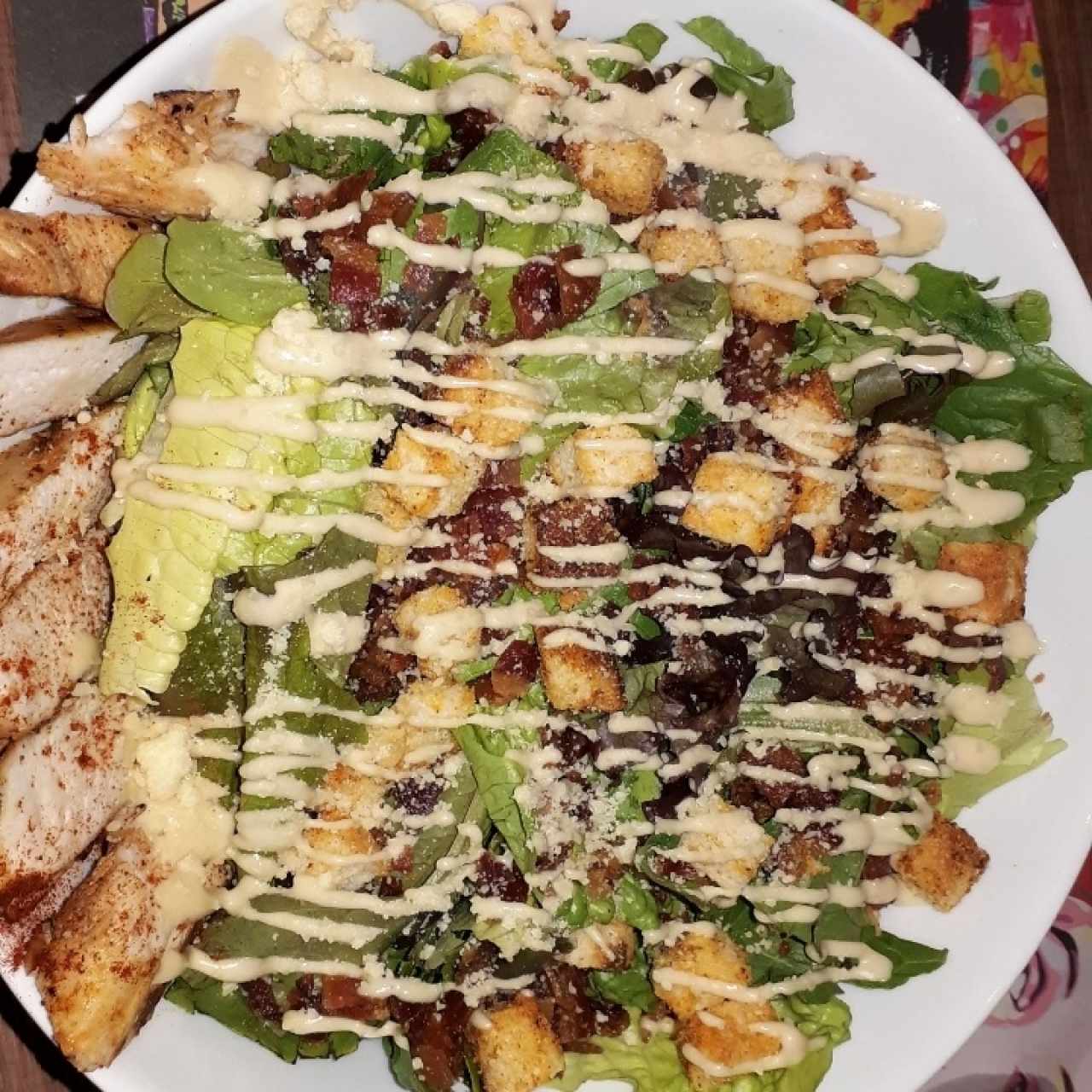 Ensalada Ceasar con pollo grill