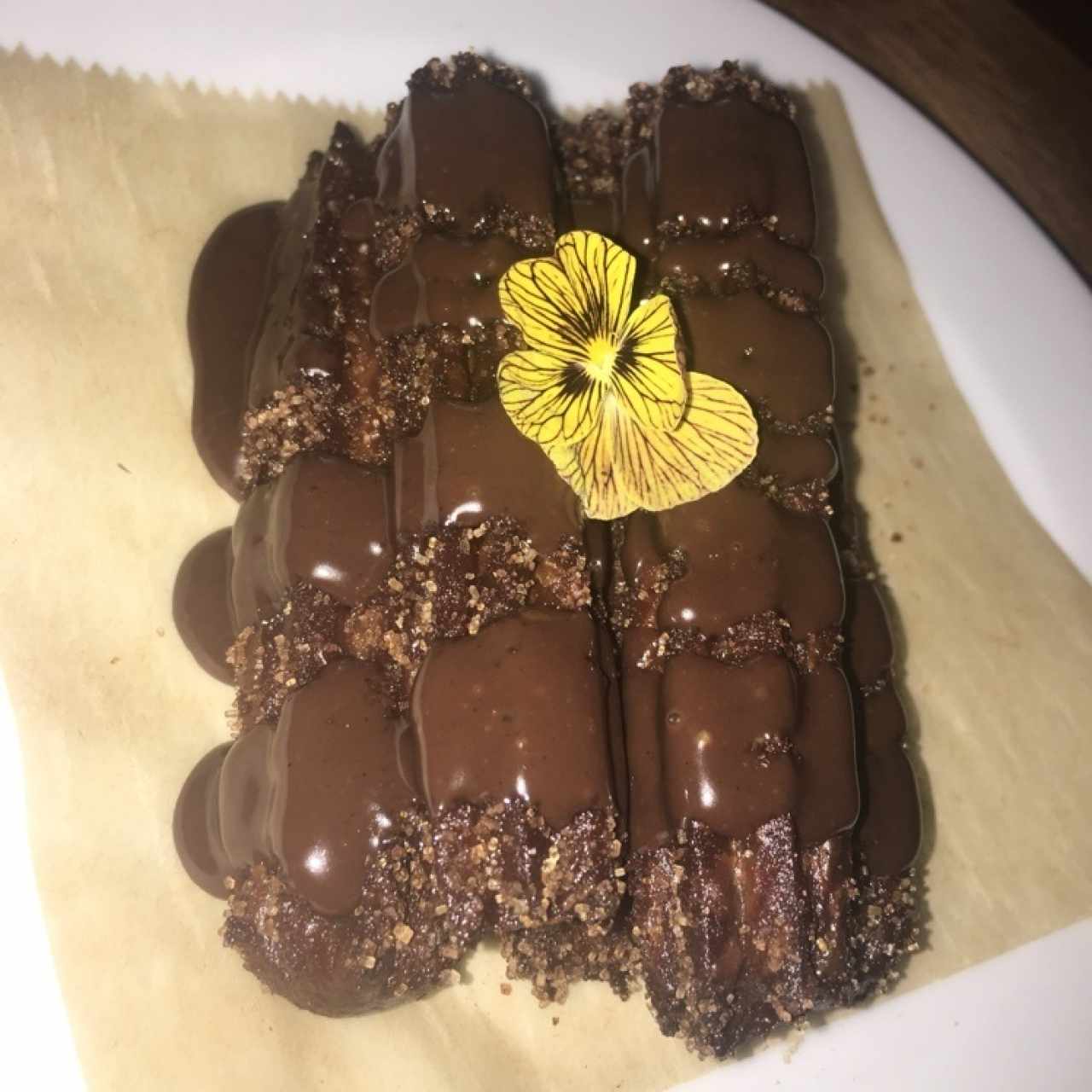 churros bañados con cerveza