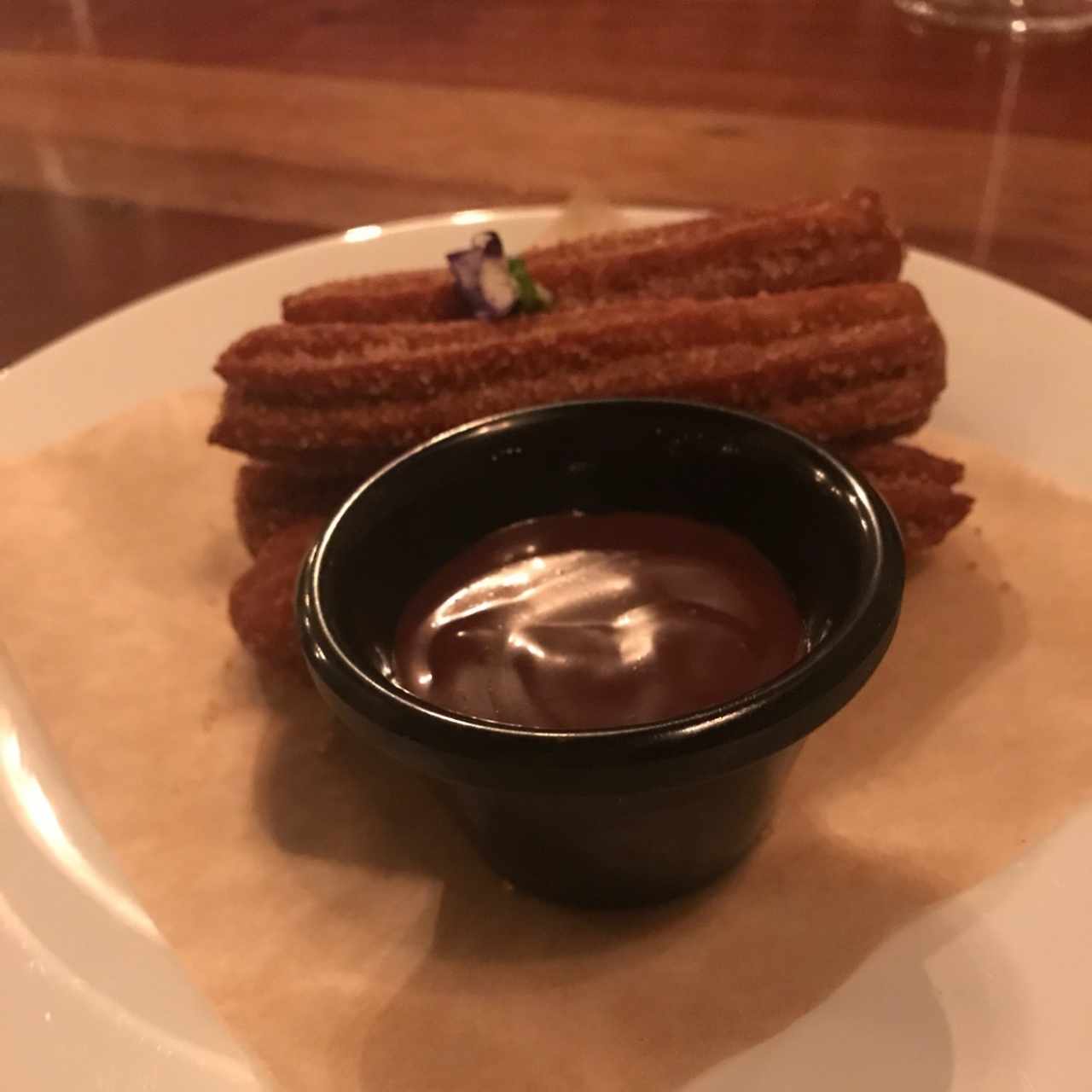 churros a la taza con chocolate 