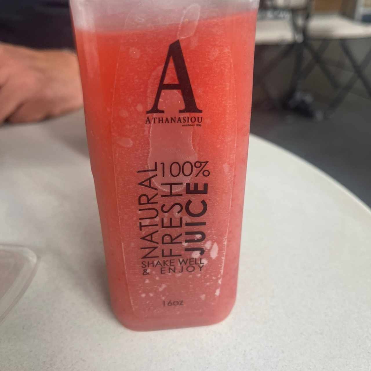 Jugo de fresa sin azucar