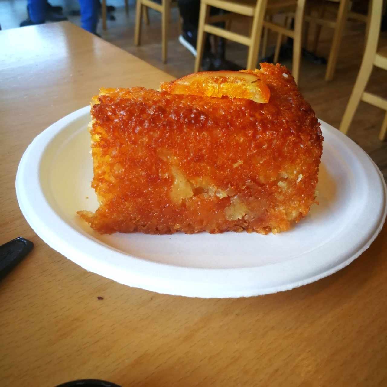 pastel de naranja