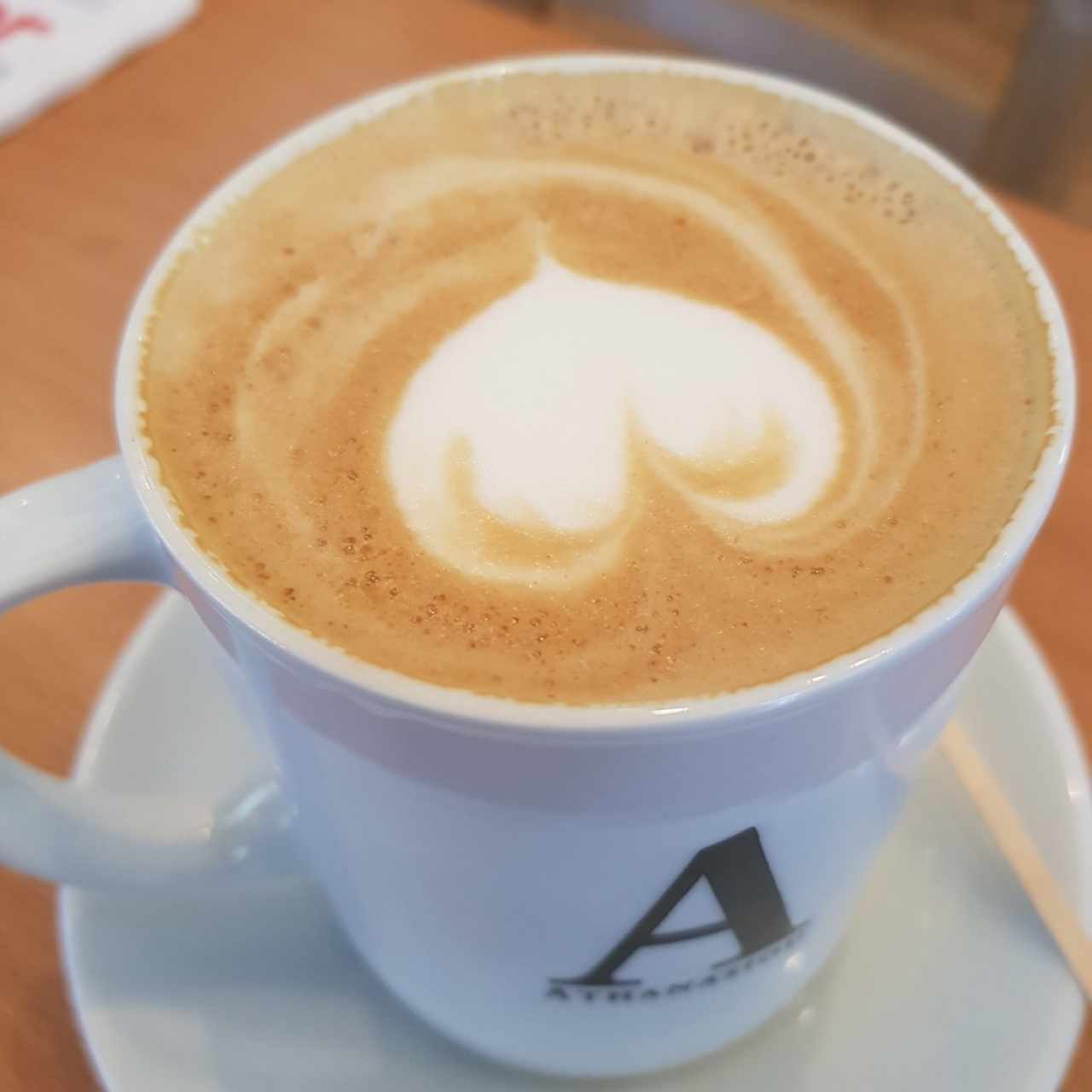 Mi Capuccino desde arriba buen detalle