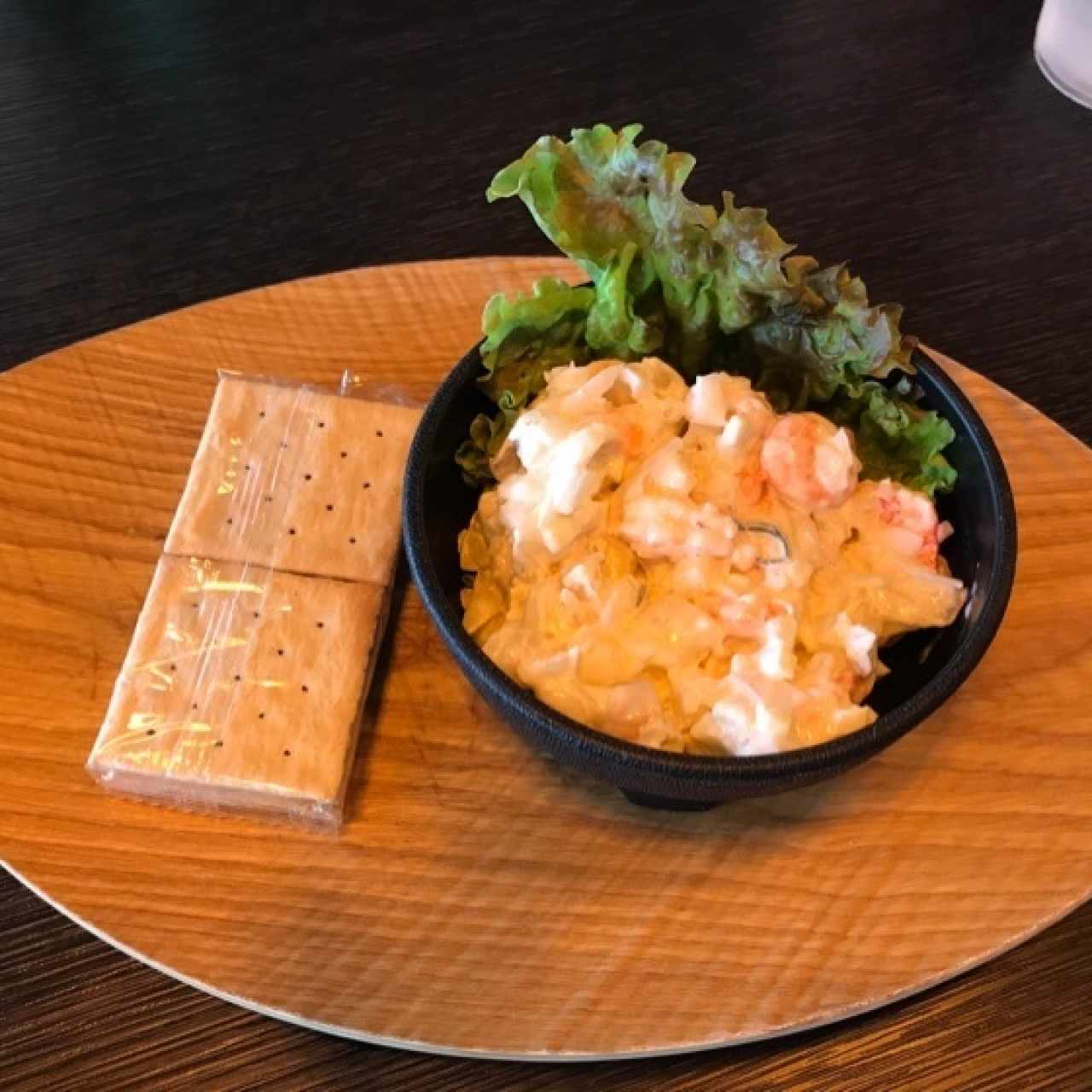 ceviche de camarones con manzana