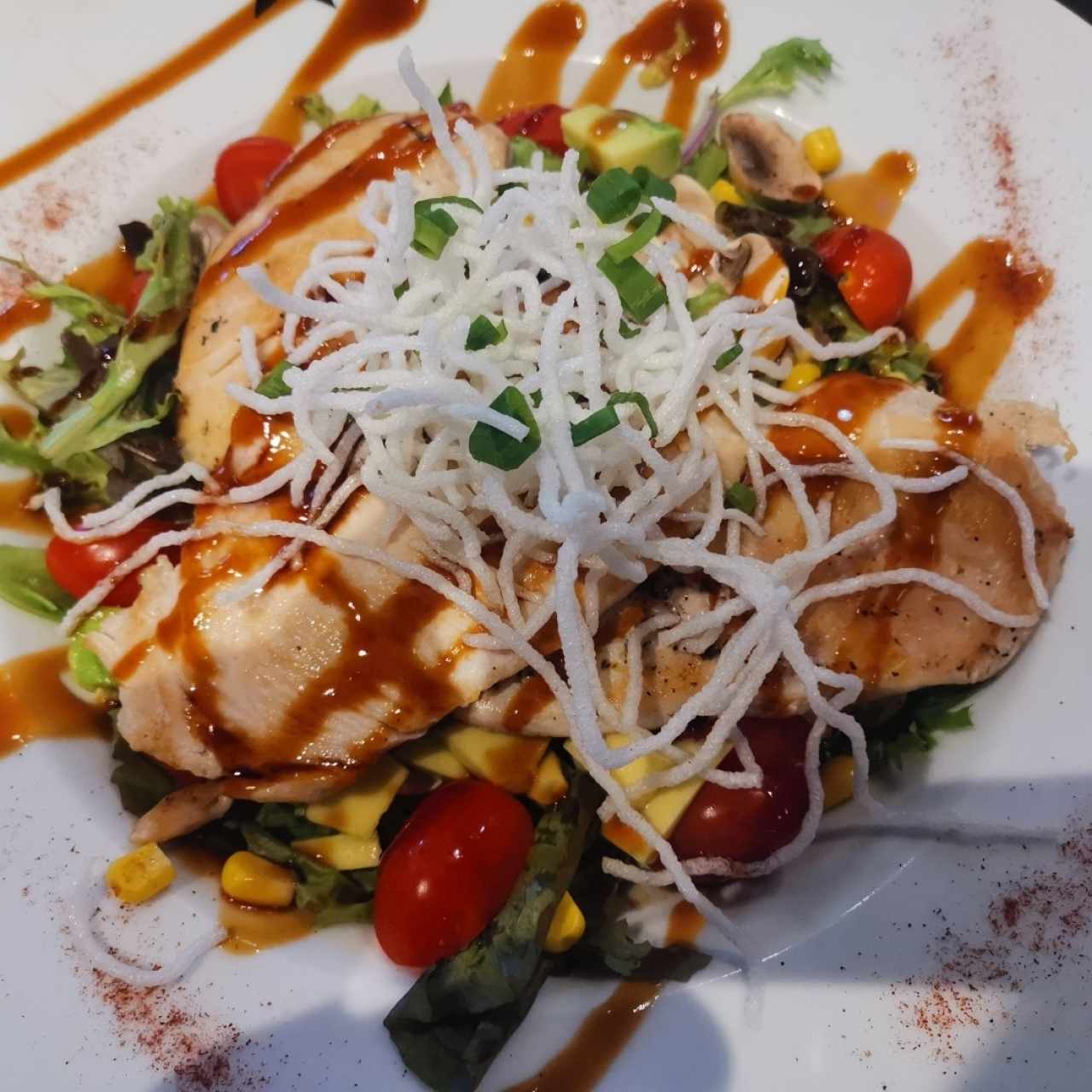 Ensalada de Pollo Teriyaki