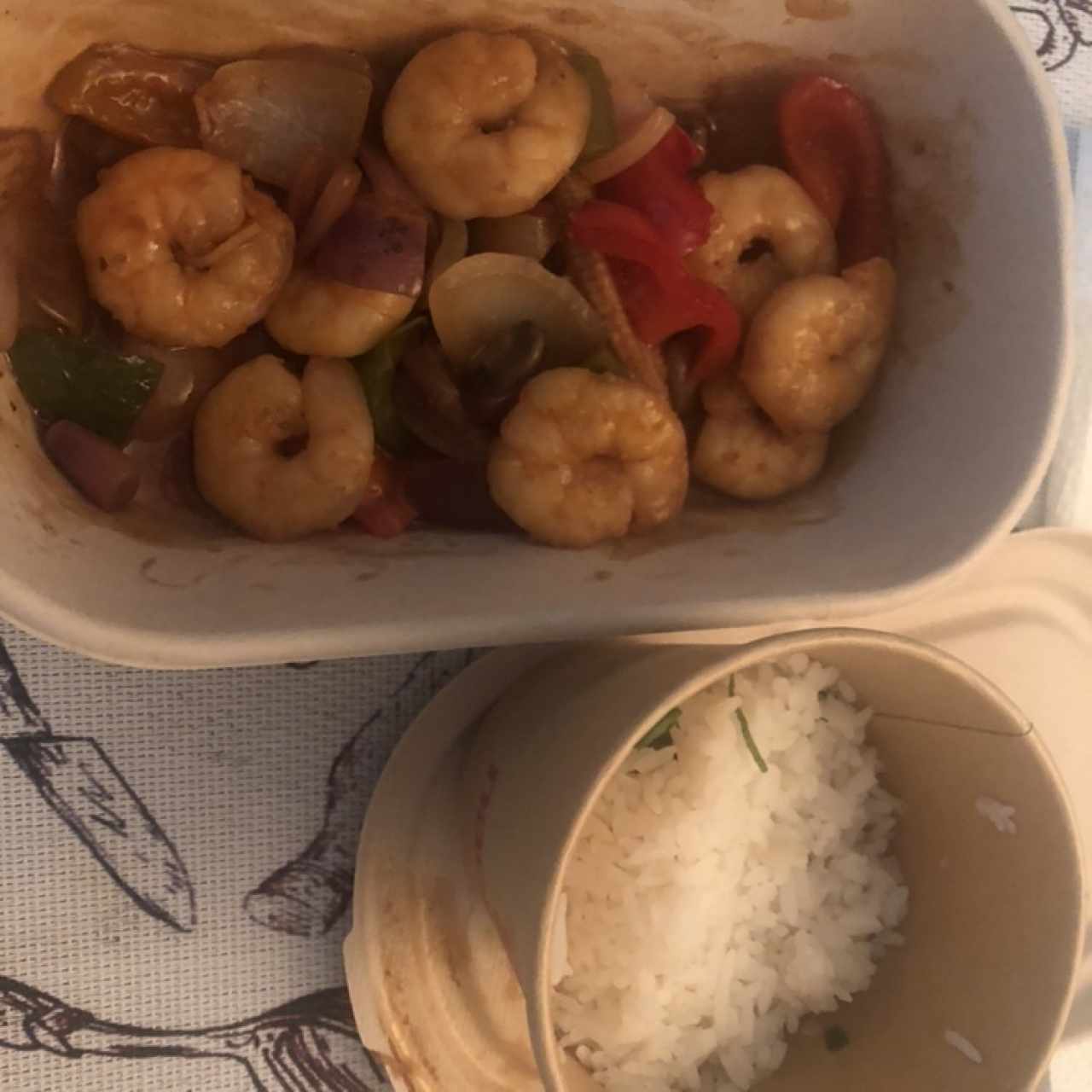 Stir Fry De Camarón