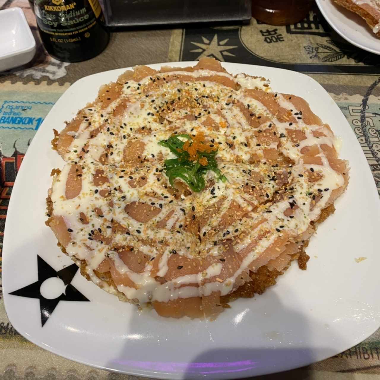 Pizza de Sushi de Salmón