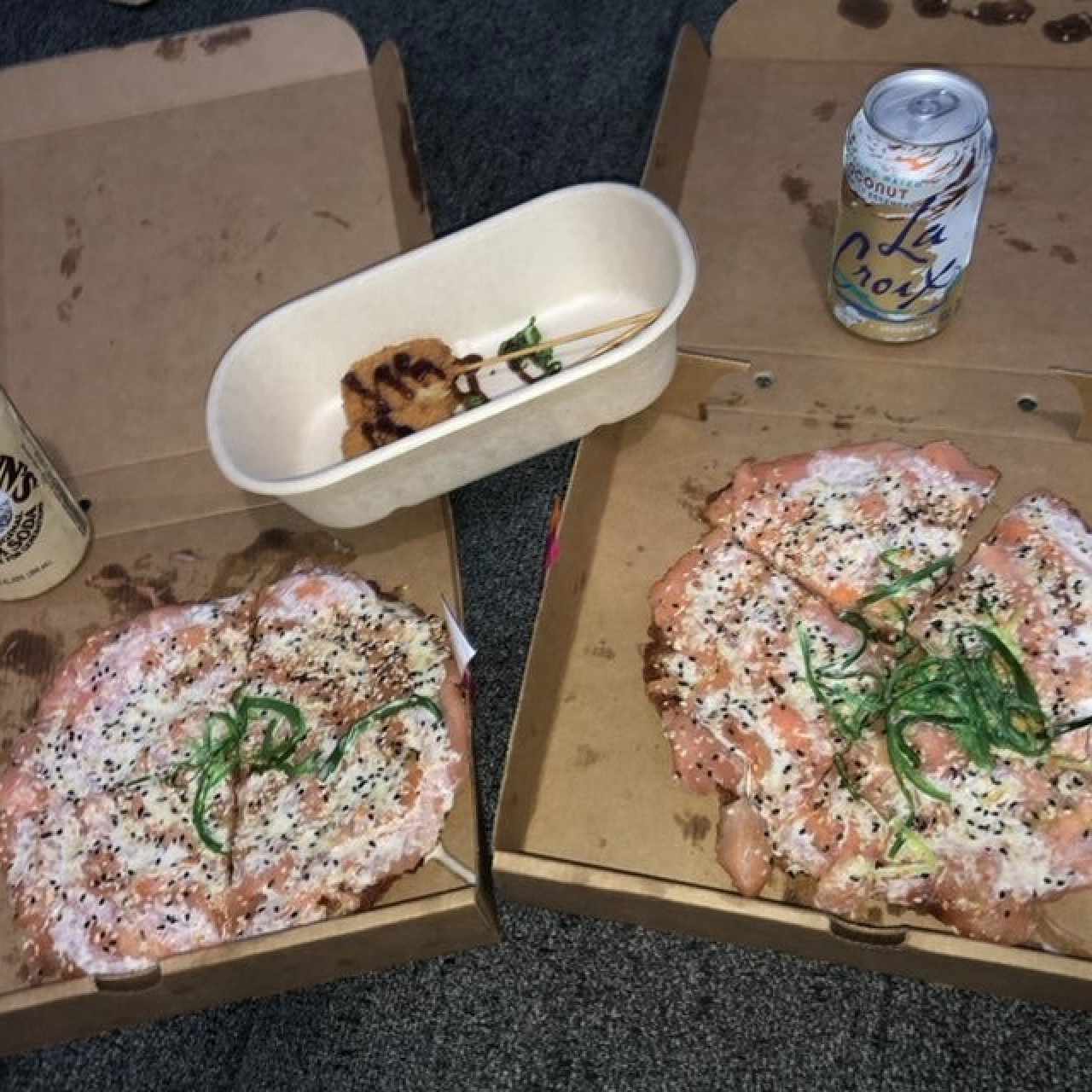 Pizza de Sushi de Salmón