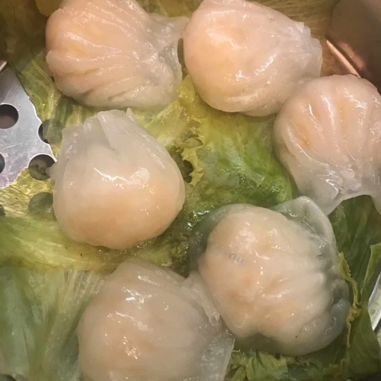 Empanaditas de camarones al vapor