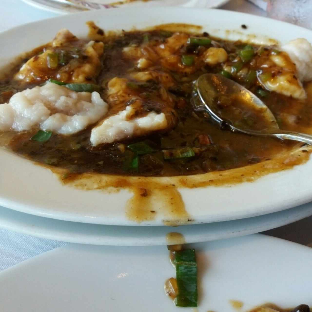 pescado en salsa de frijol negro