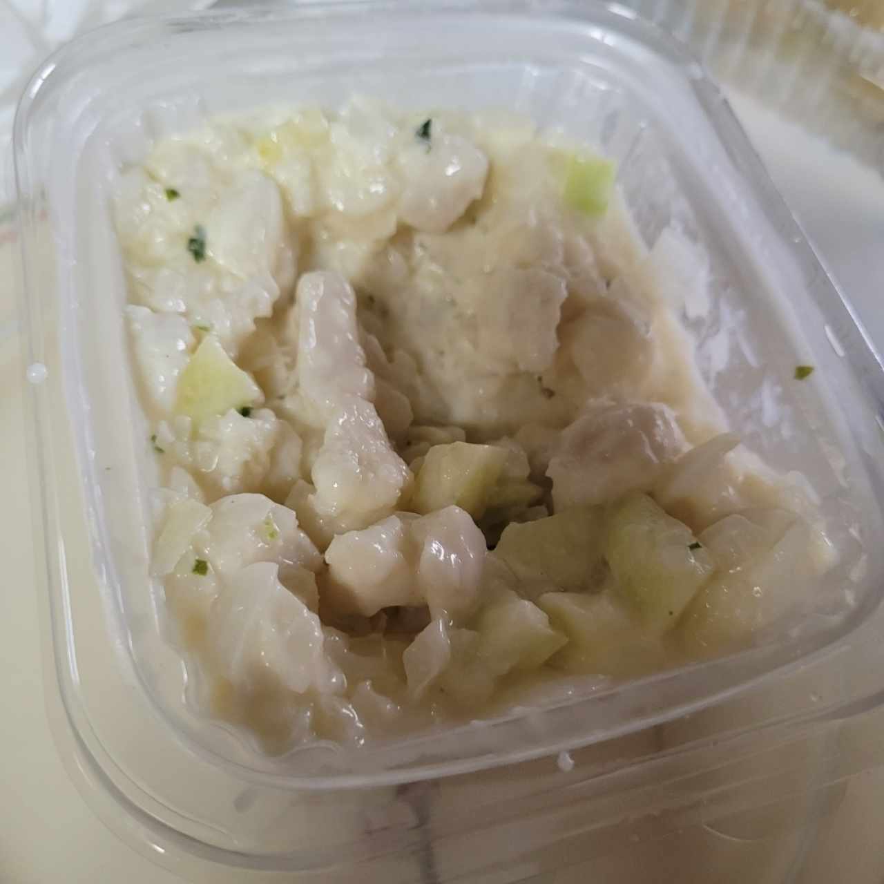 Ceviche de Corvina con Manzana