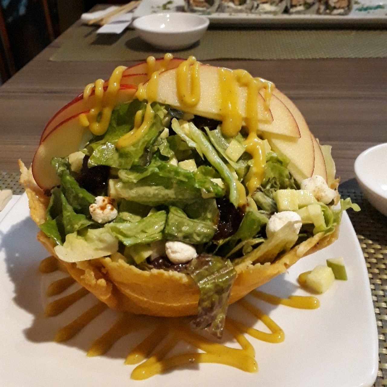 Ensalada de queso de cabra