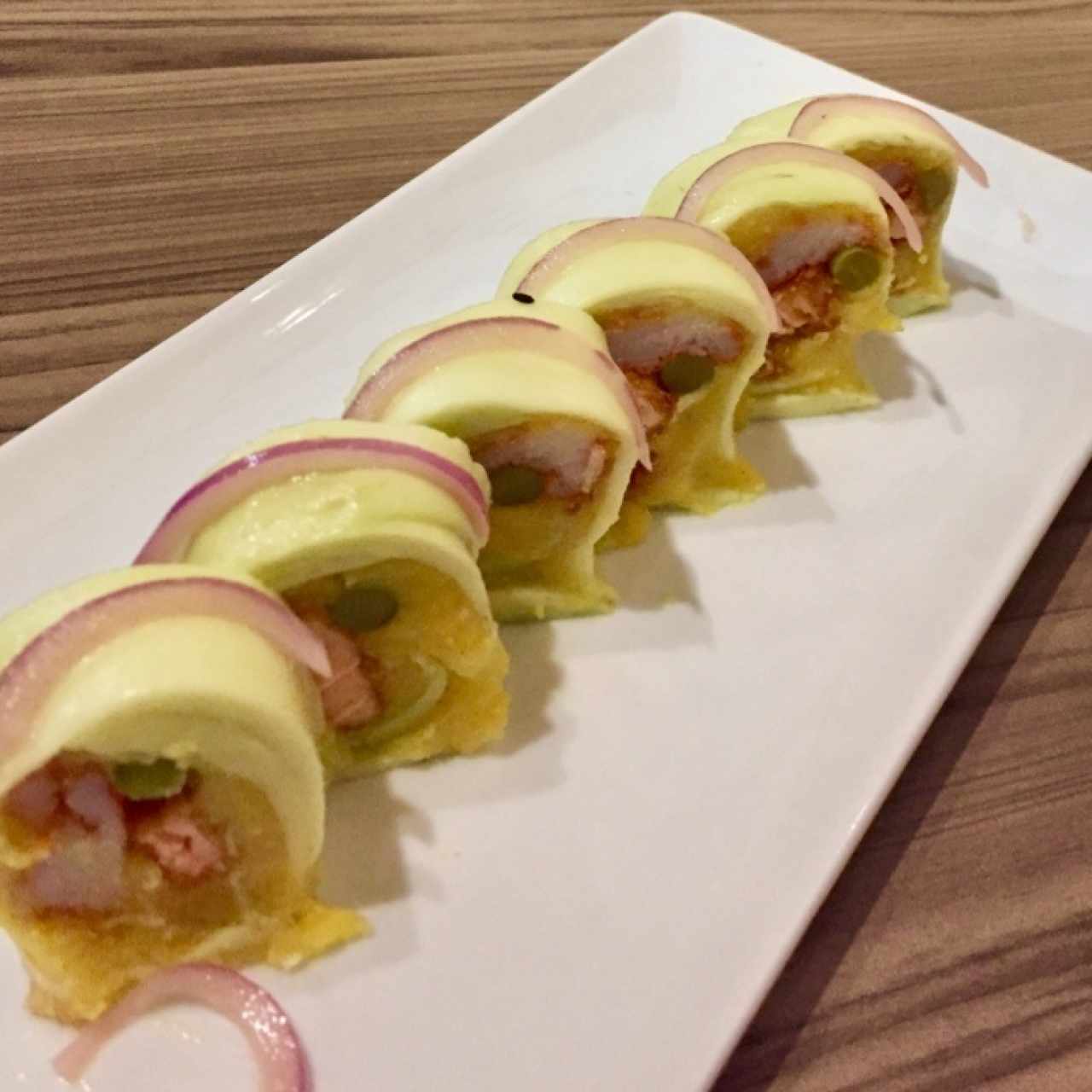 causa de cangrejo y salmon