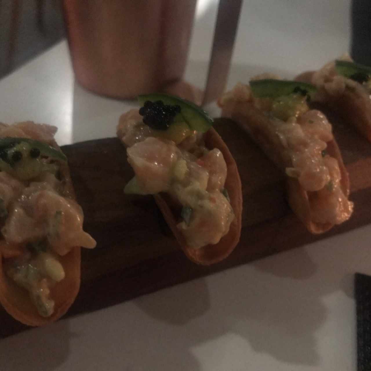 Tacos de salmon