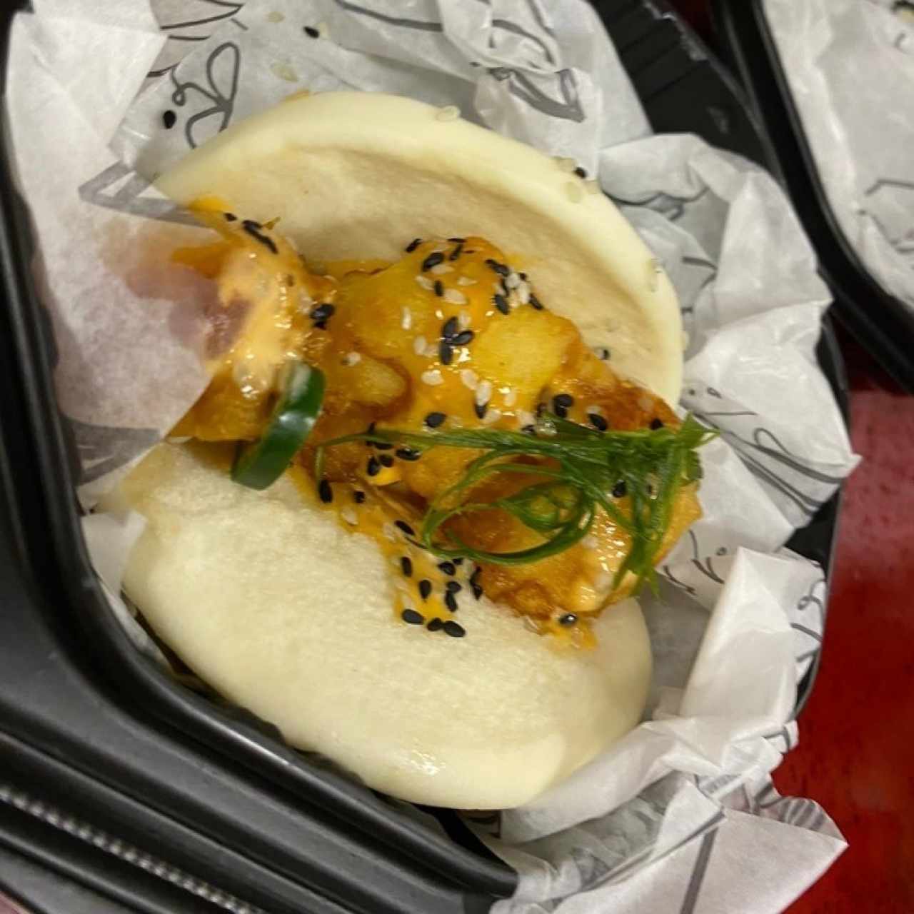 rock shrimp buns