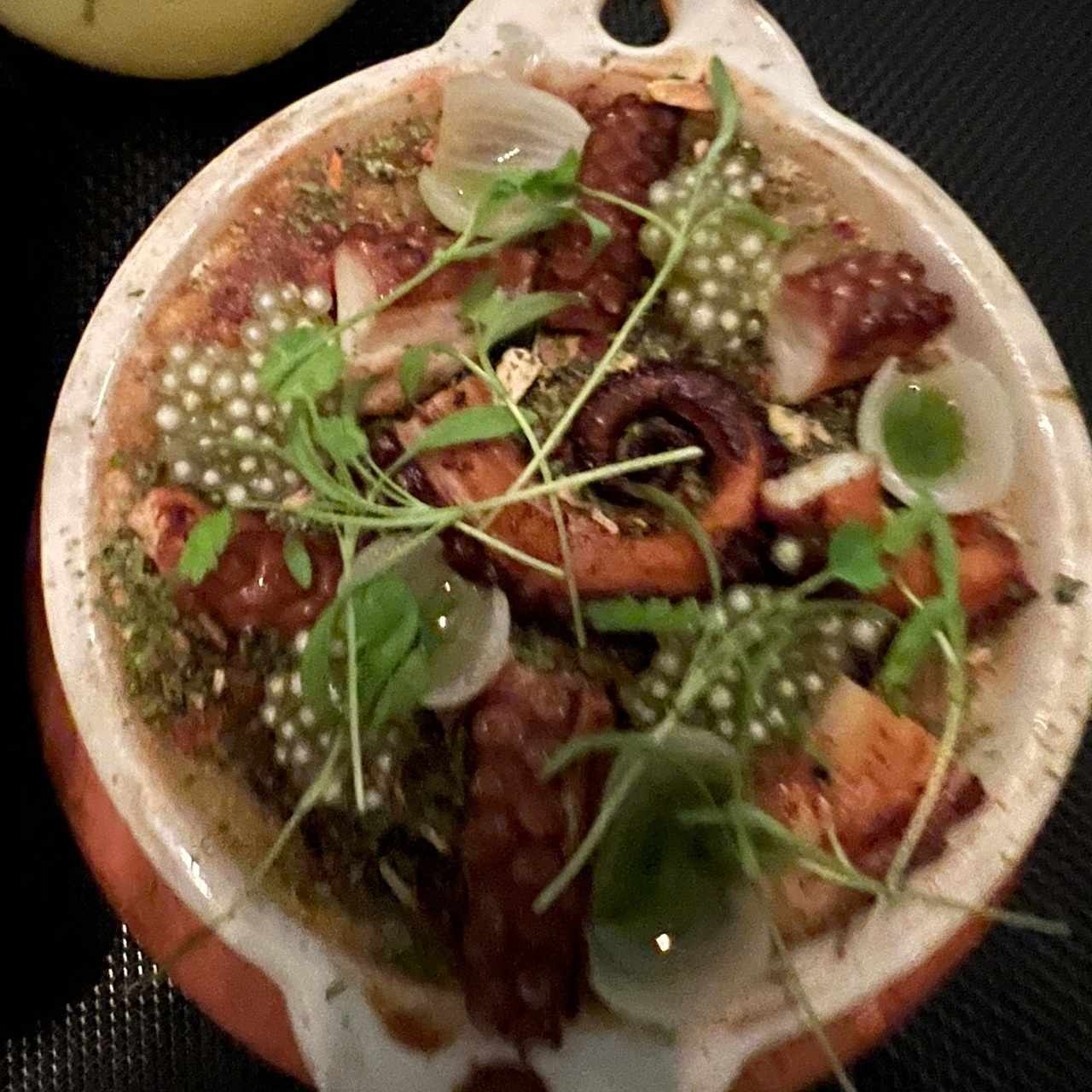 Pulpo y Tapioca