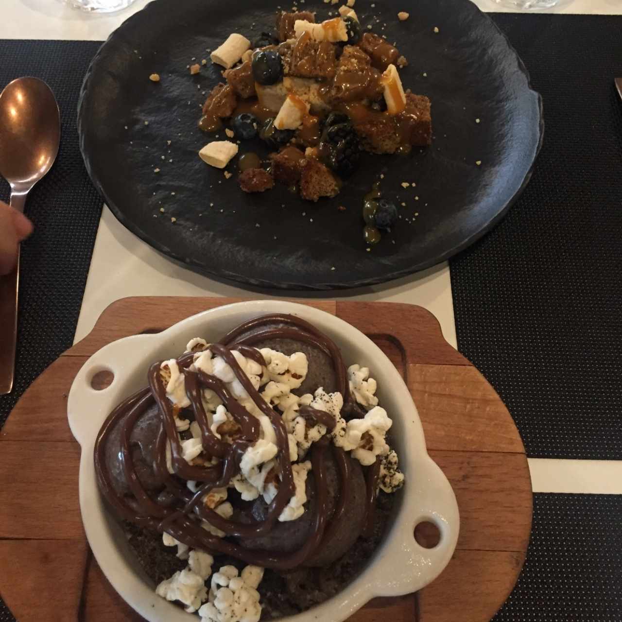 helado de oreo y cake de guineo