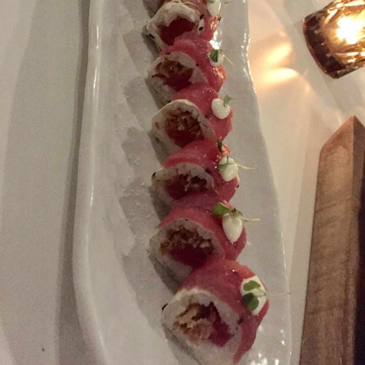 Sushi Bar - Tuna pizza roll