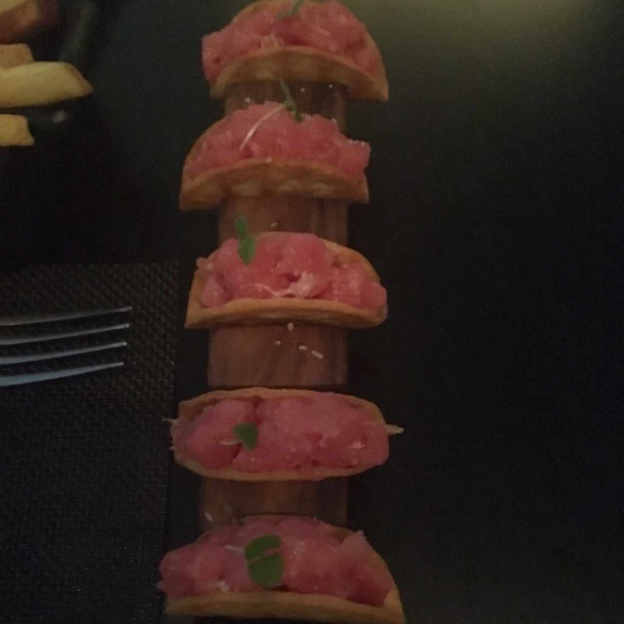 mini tuna tacos