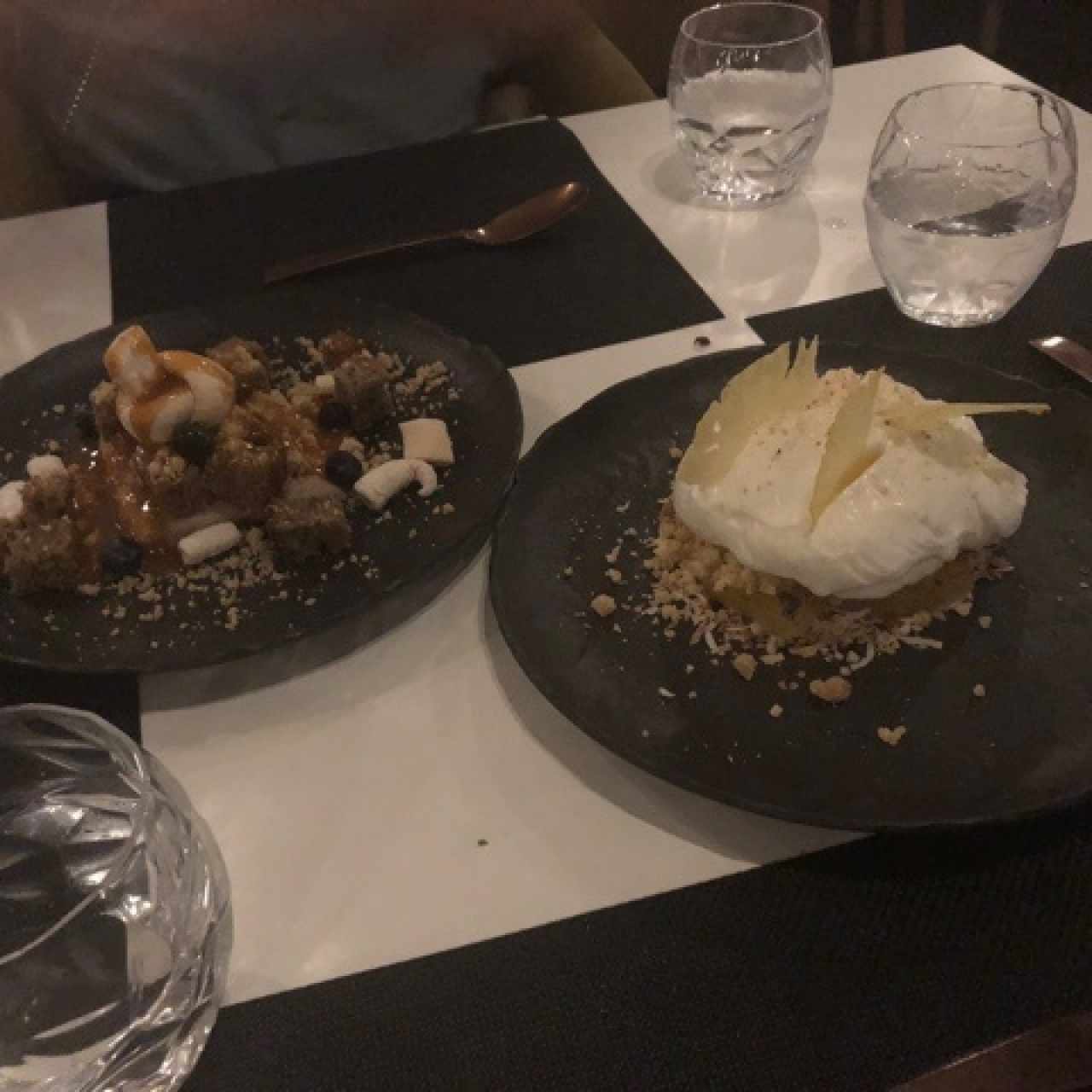 postre de banana y piña