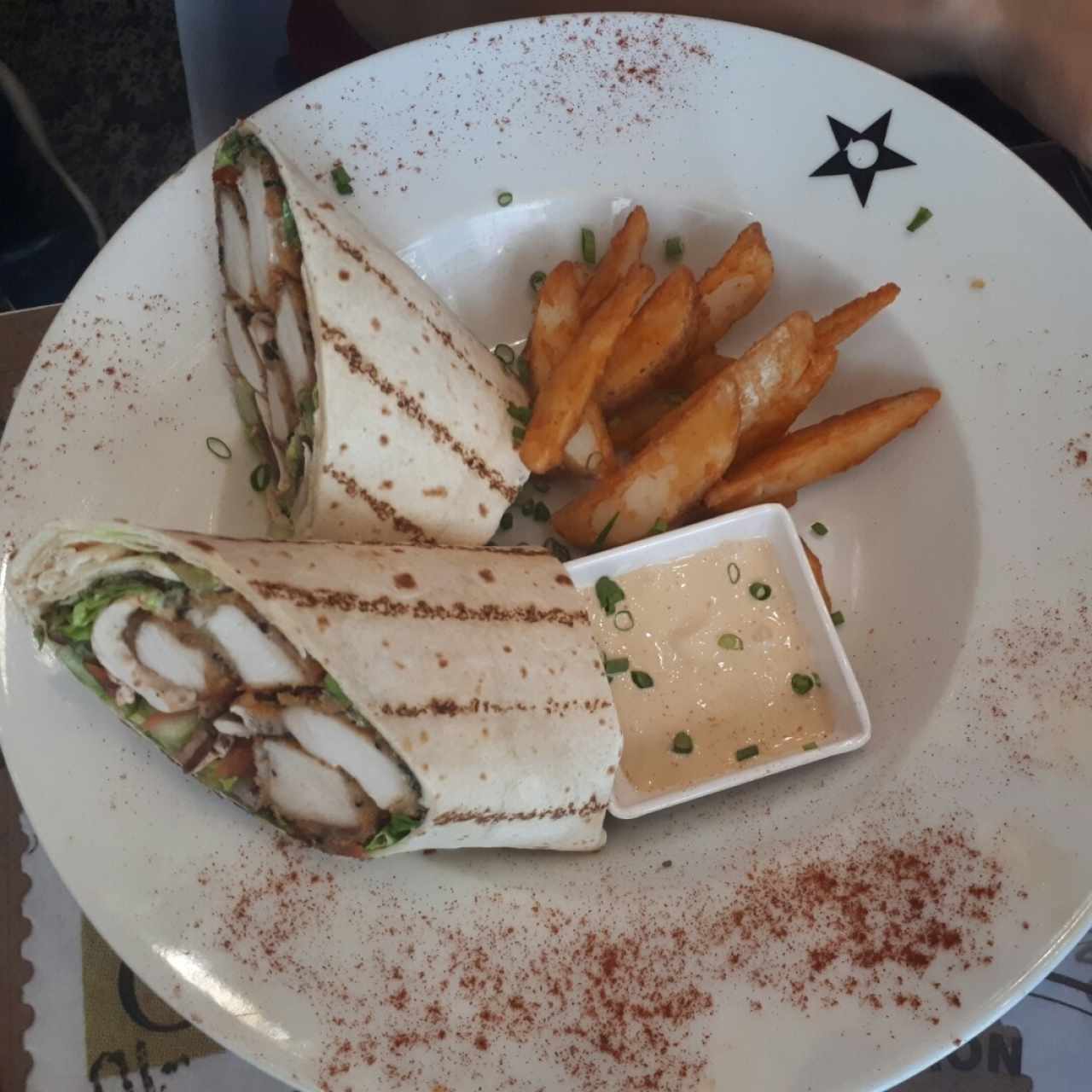 wrap de pollo