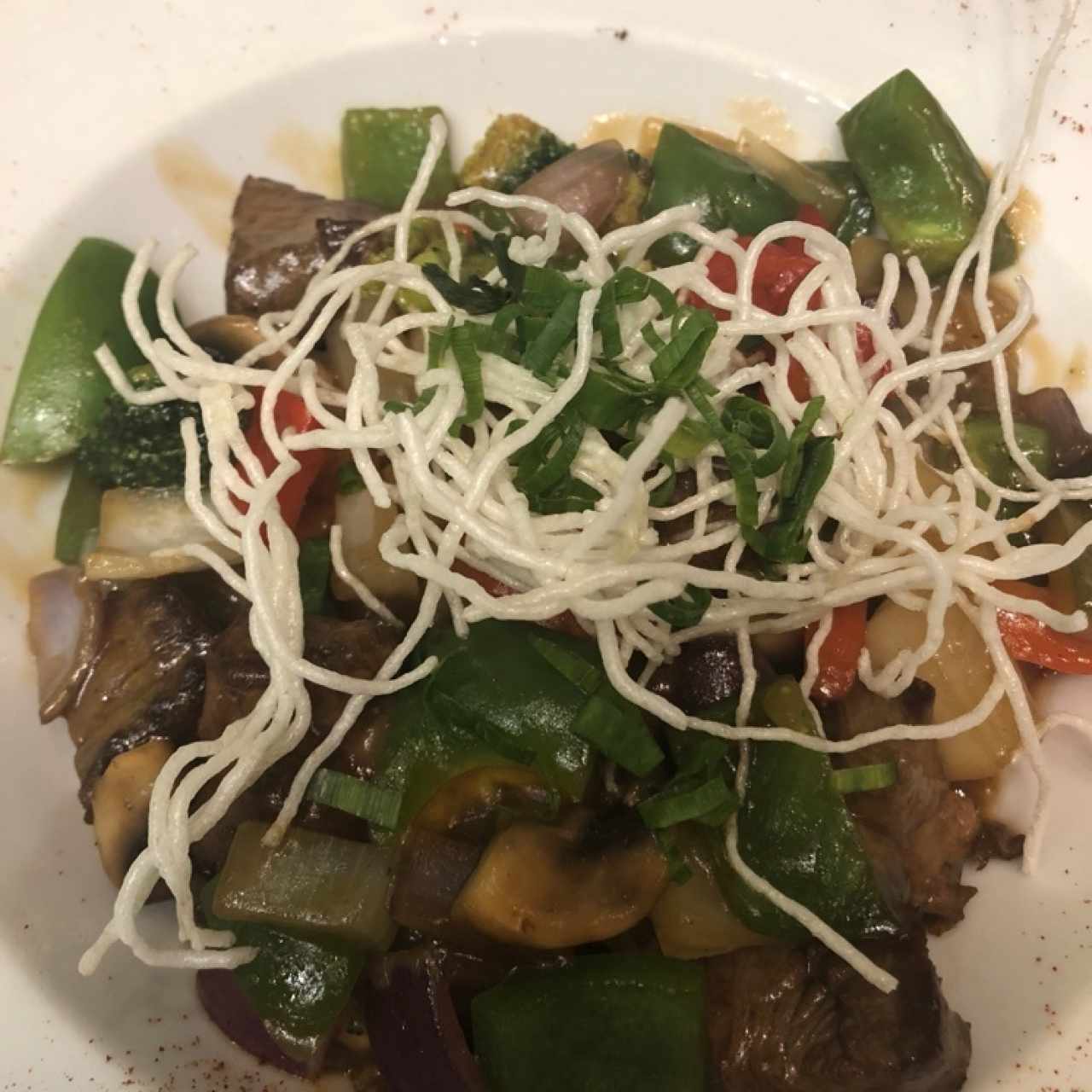 Stir fry de filete de res