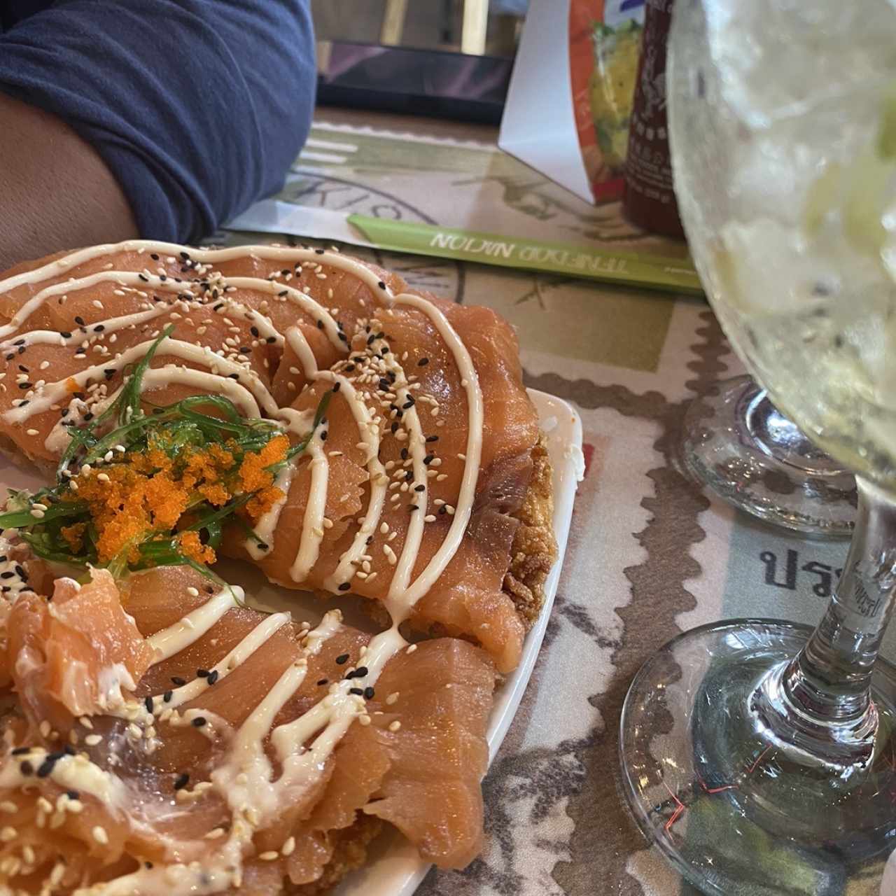 Pizza de Sushi de Salmón