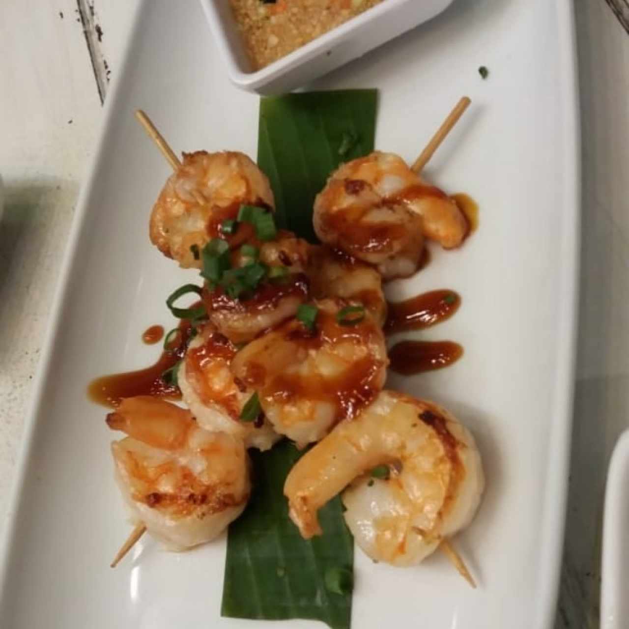 Satay de camaron