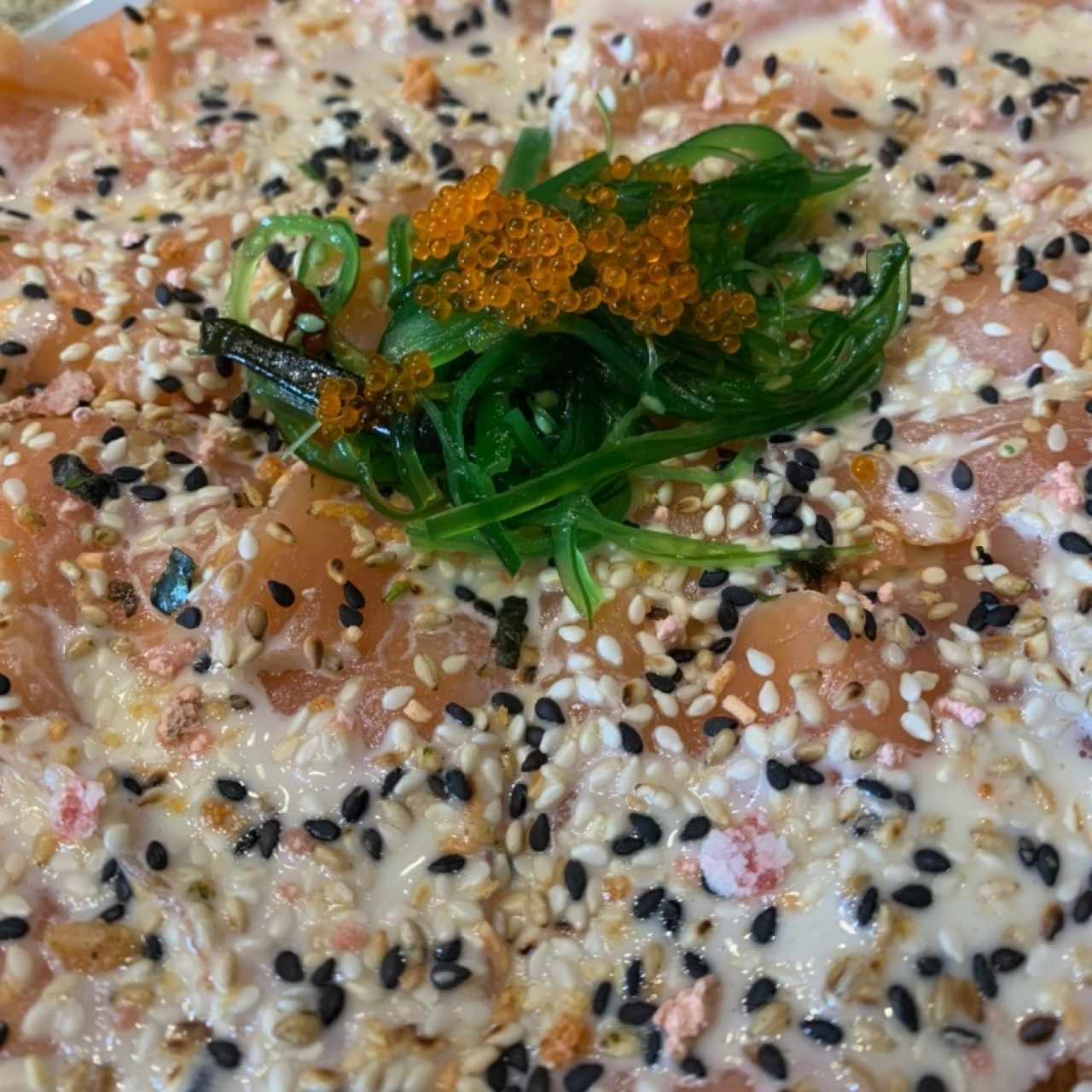 Pizza de Sushi de Salmón