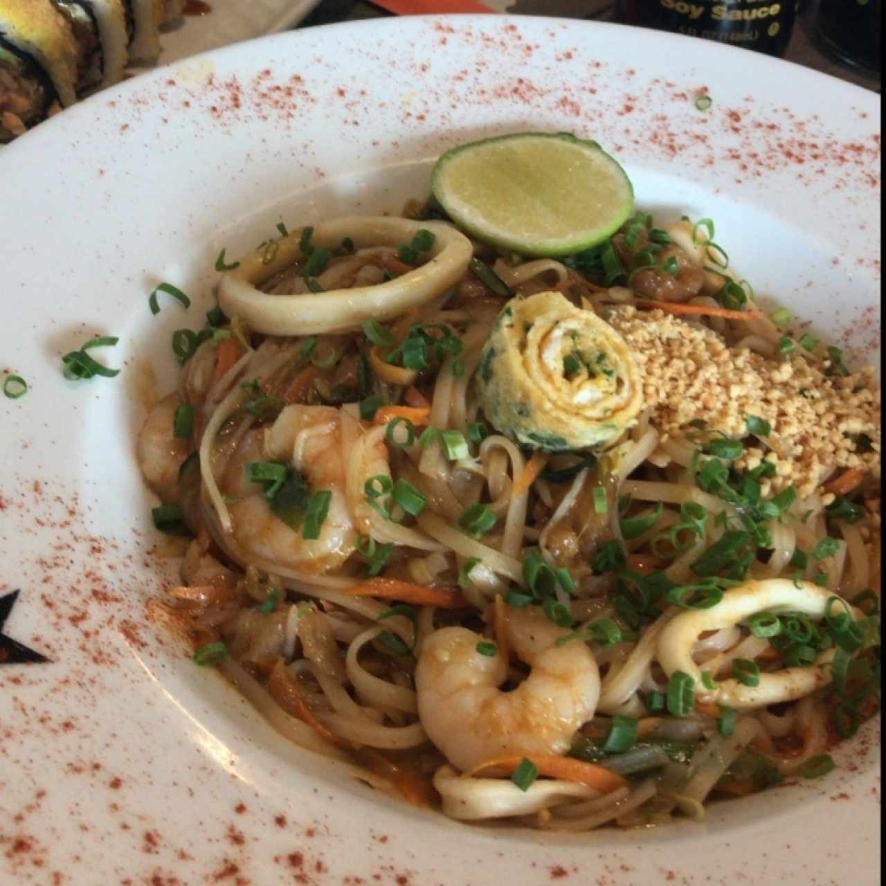 Pad thai de mariscos