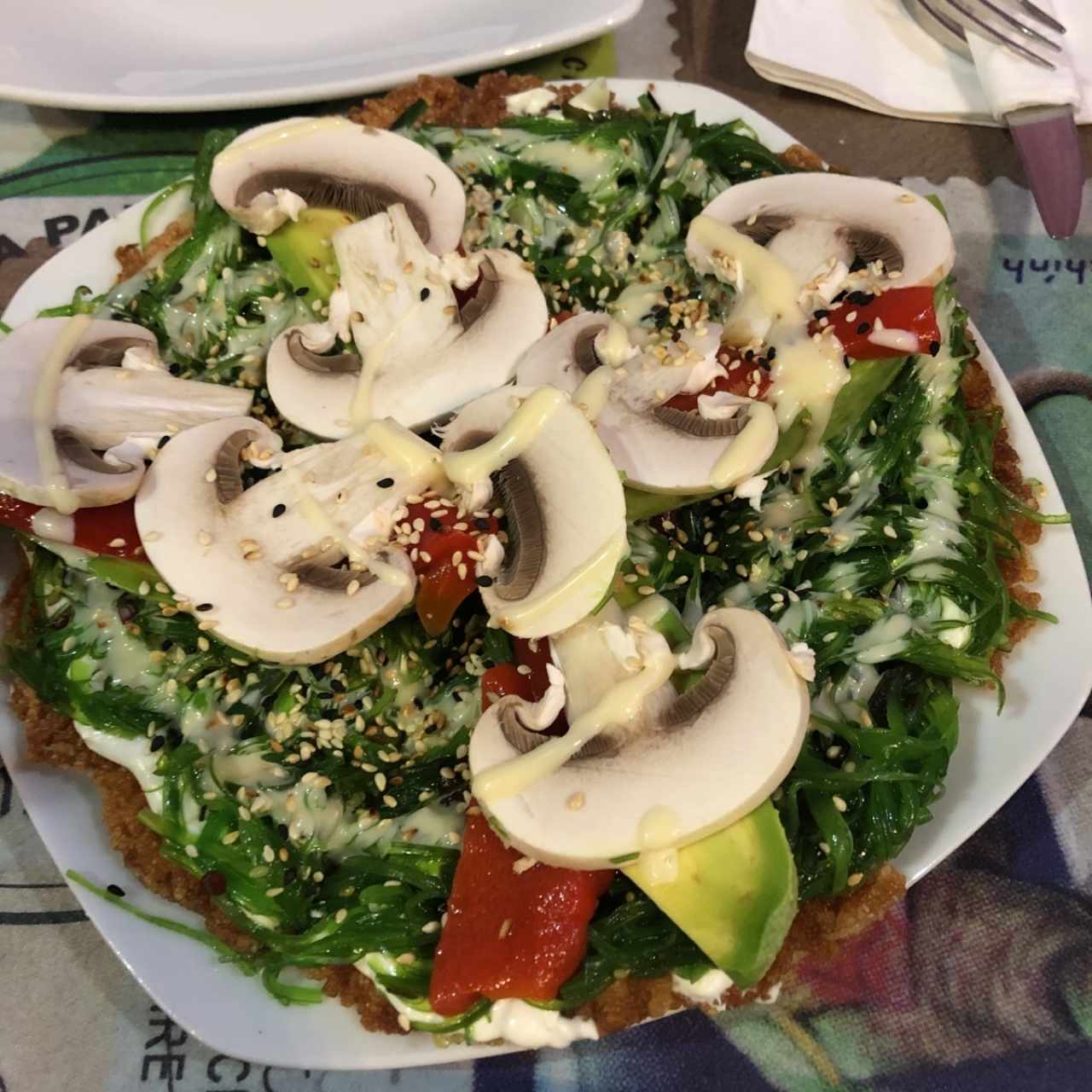 pizza de vegetales