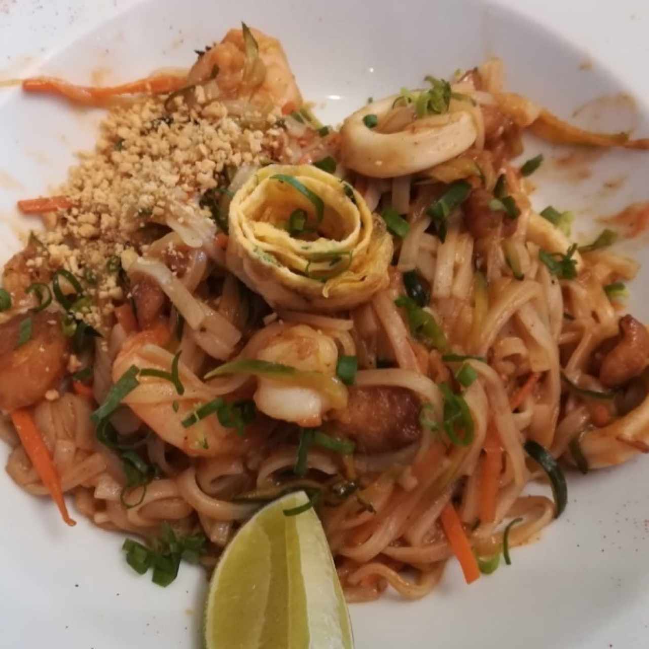 Phad Thai de Mariscos