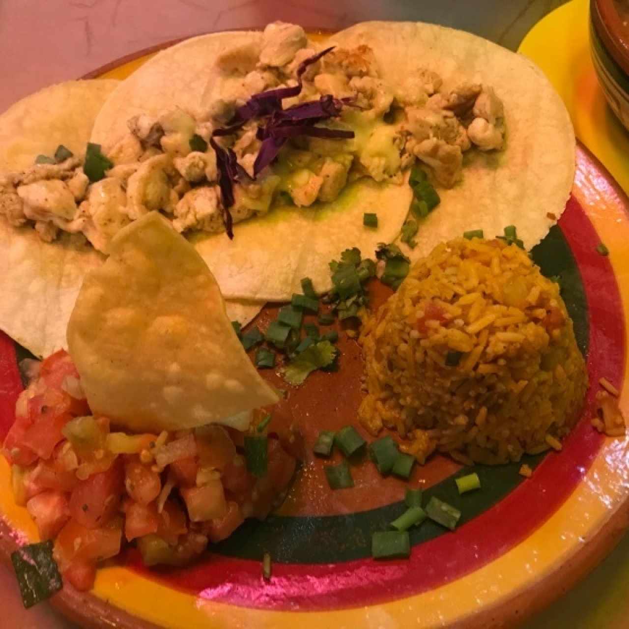 tacos de pollo