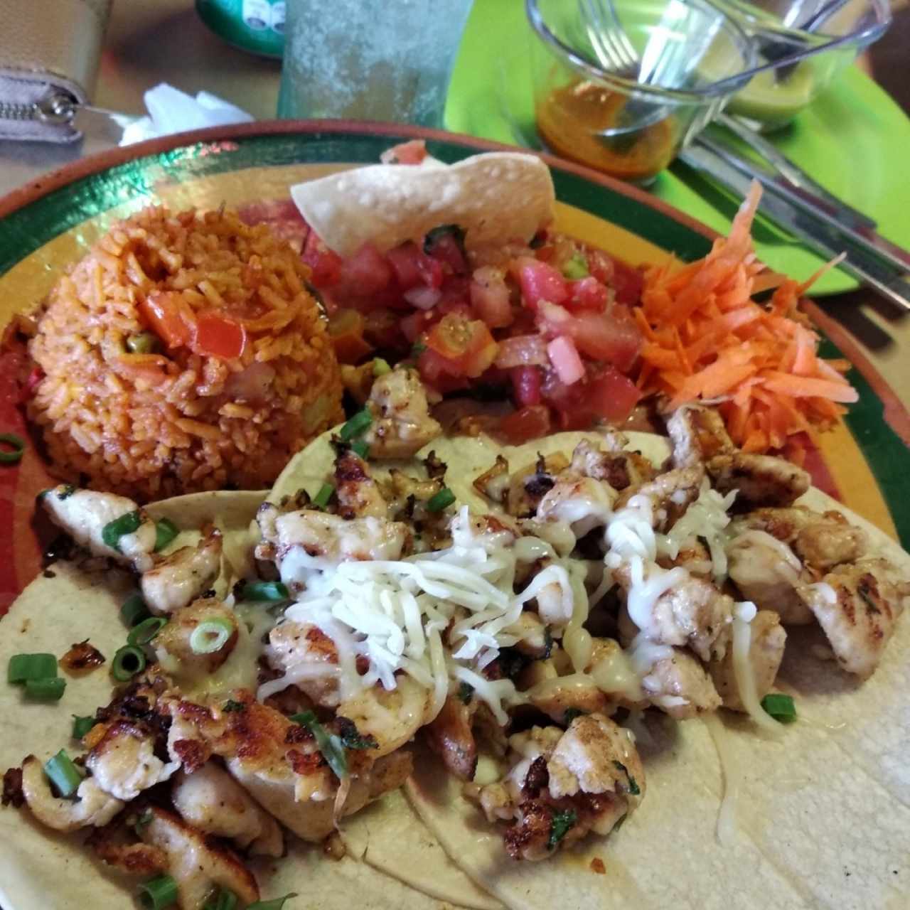 tacos de pollo