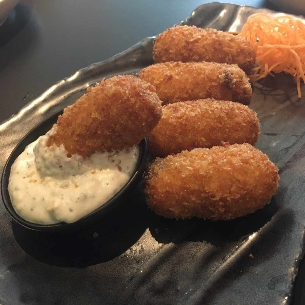 Croquetas de cangrejo. No tan buenas